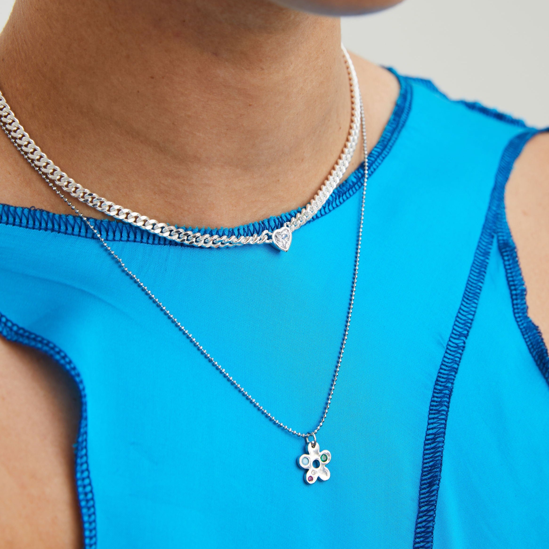 Chunky Chain Heart Choker