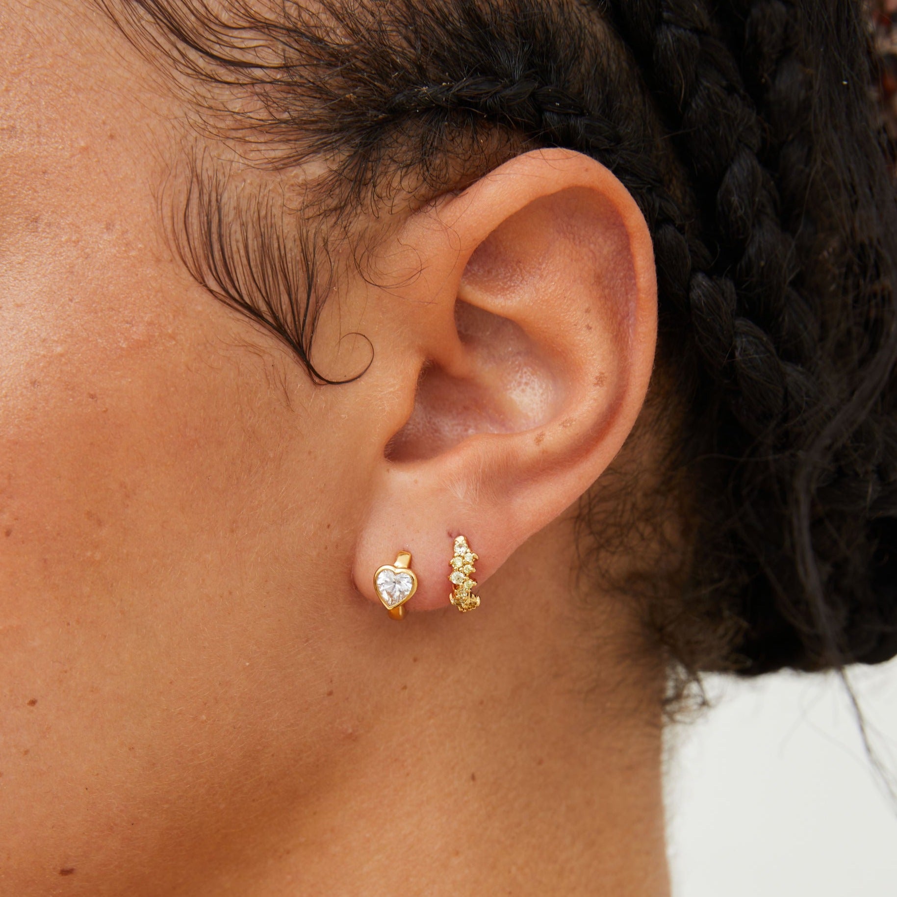 Citrine Twinkle Huggies