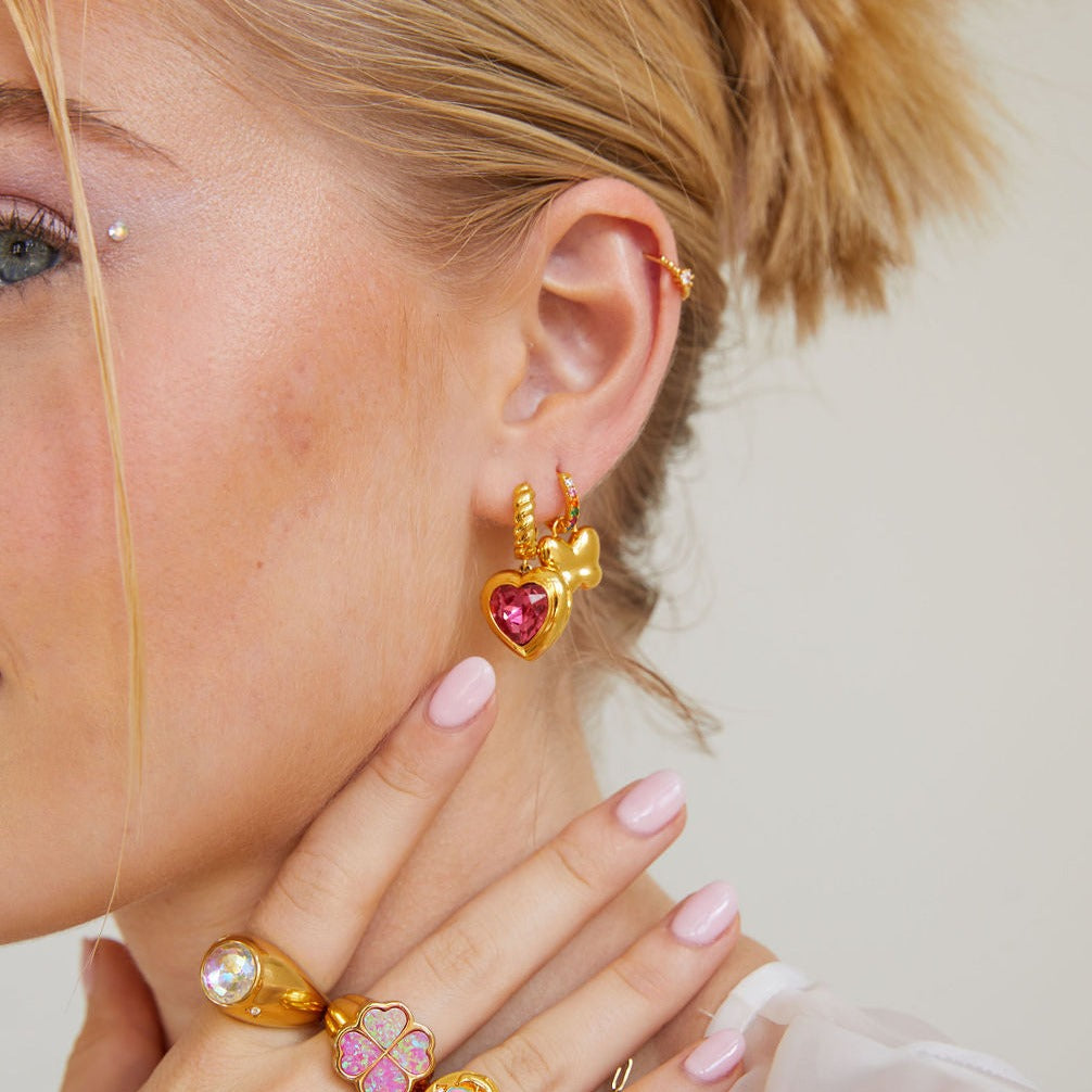 Mi Amor Locket Earrings (Pre Order)