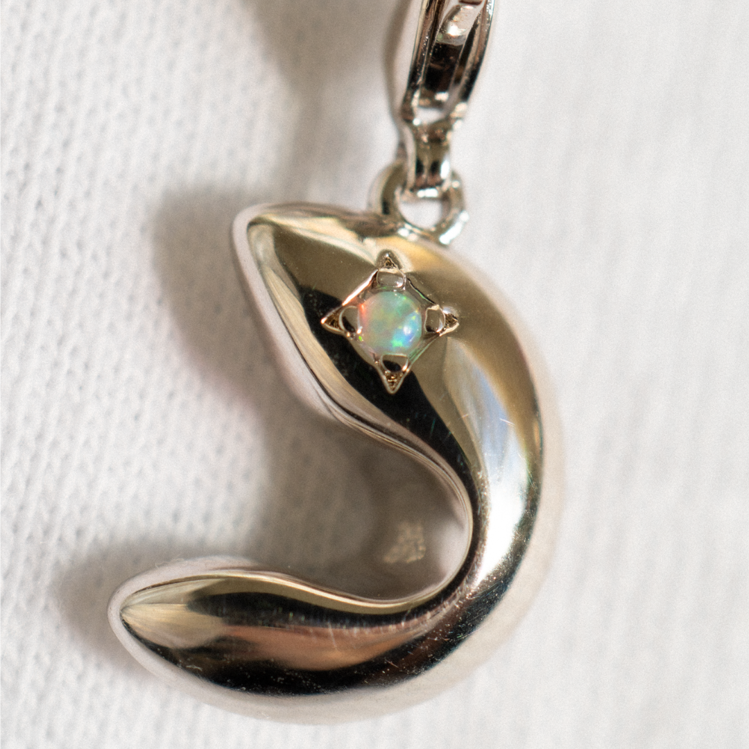 Lucky Cookie Charm Silver