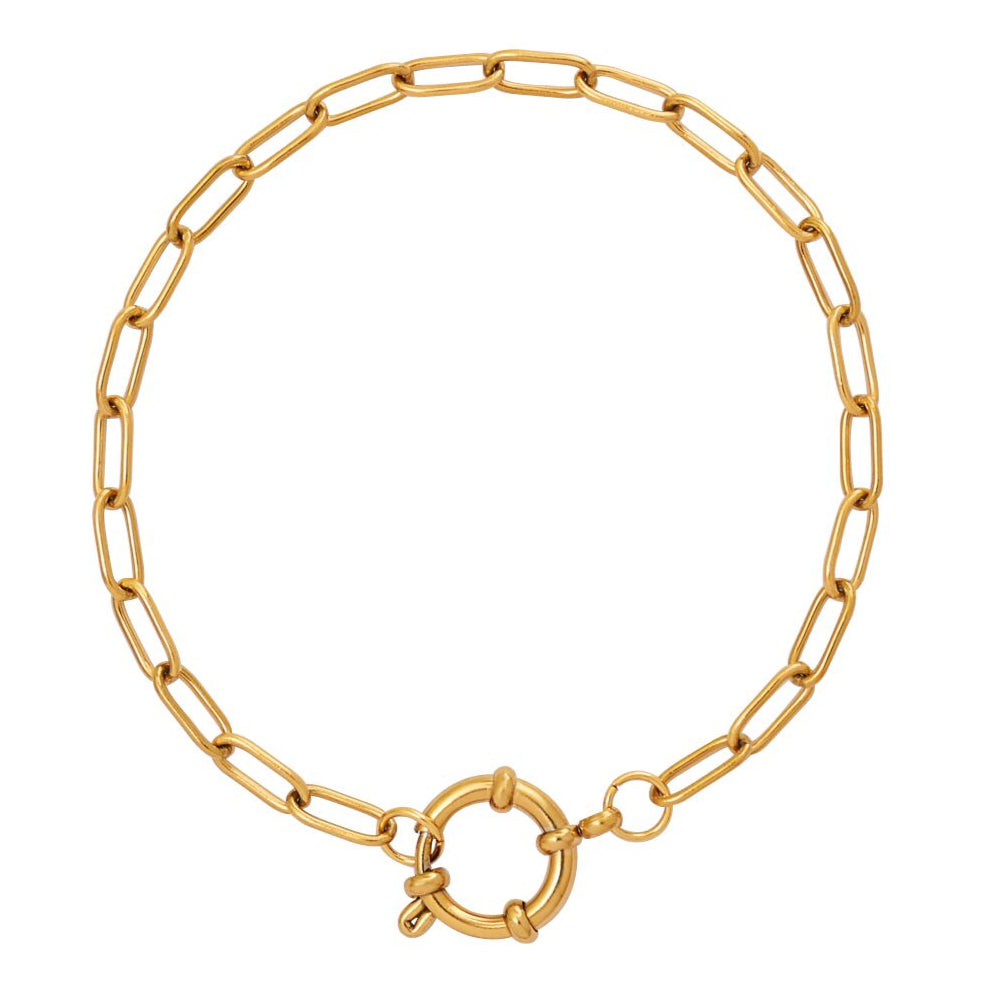 Paperclip Bracelet Gold