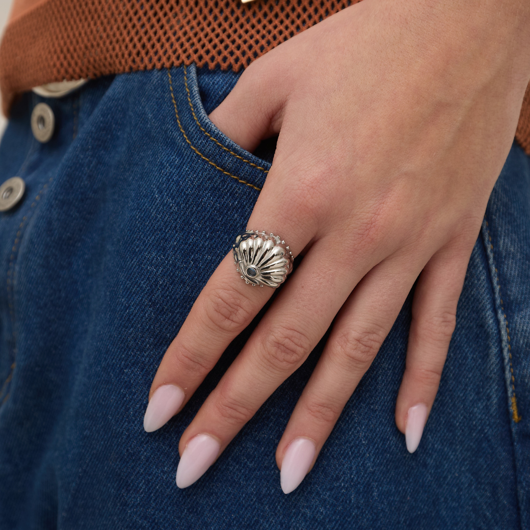 Ariel's Shell Ring Silver