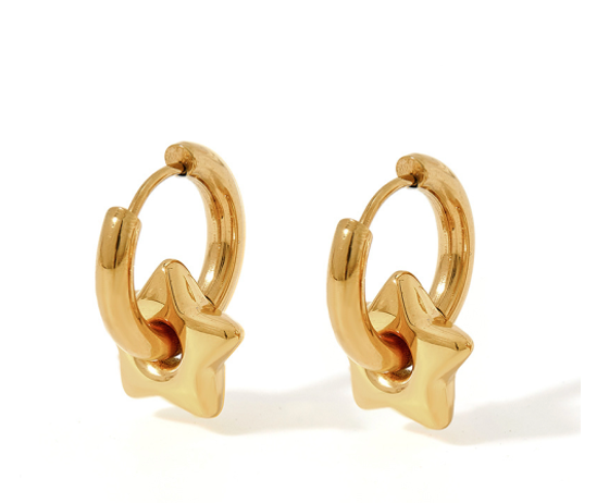Starlit Hoops Gold