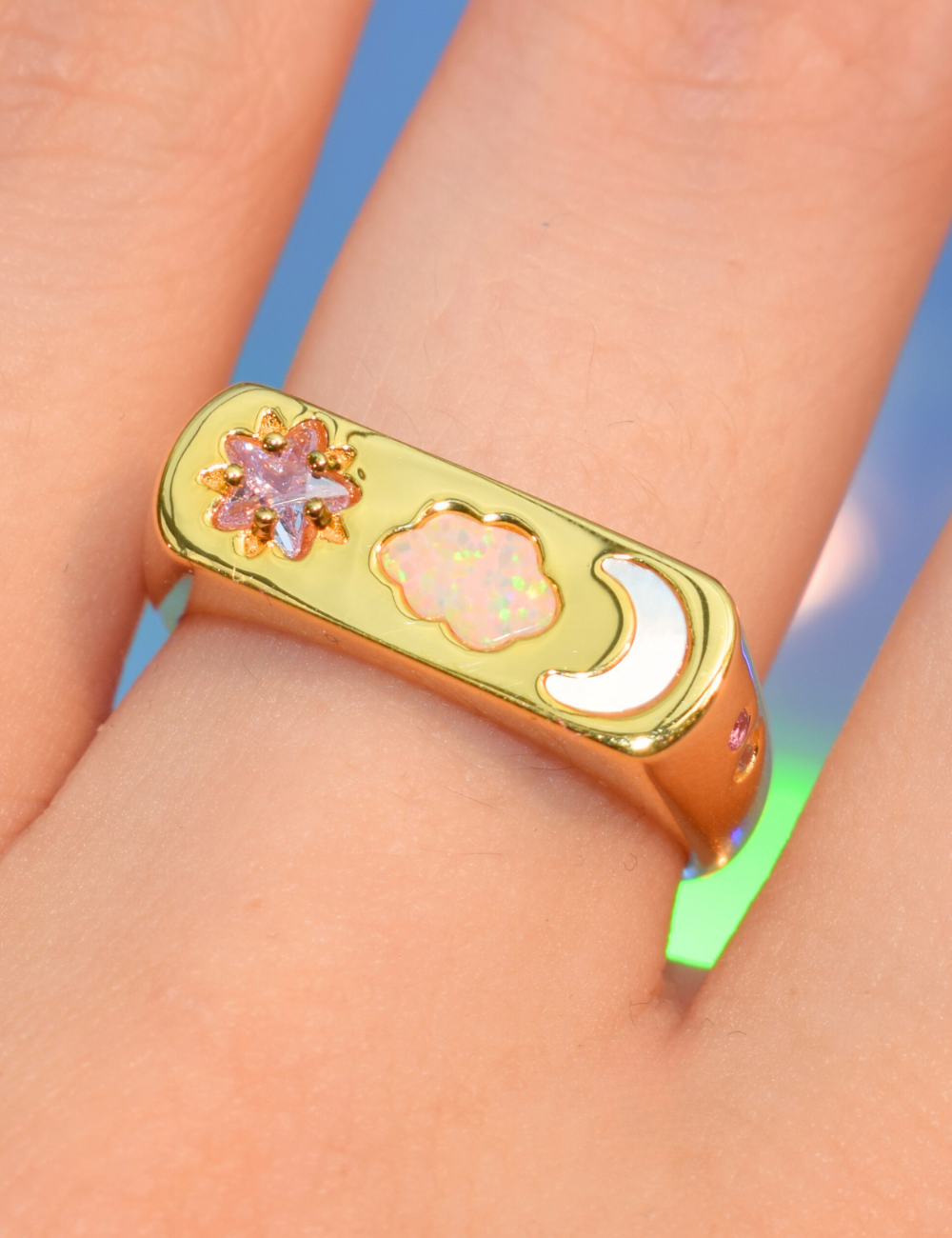 Starry Sky Ring Gold
