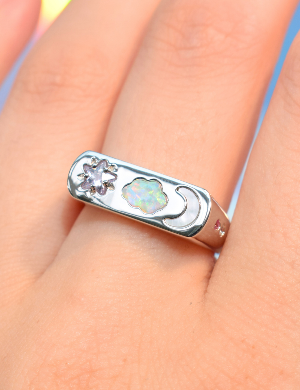Starry Sky Ring Silver