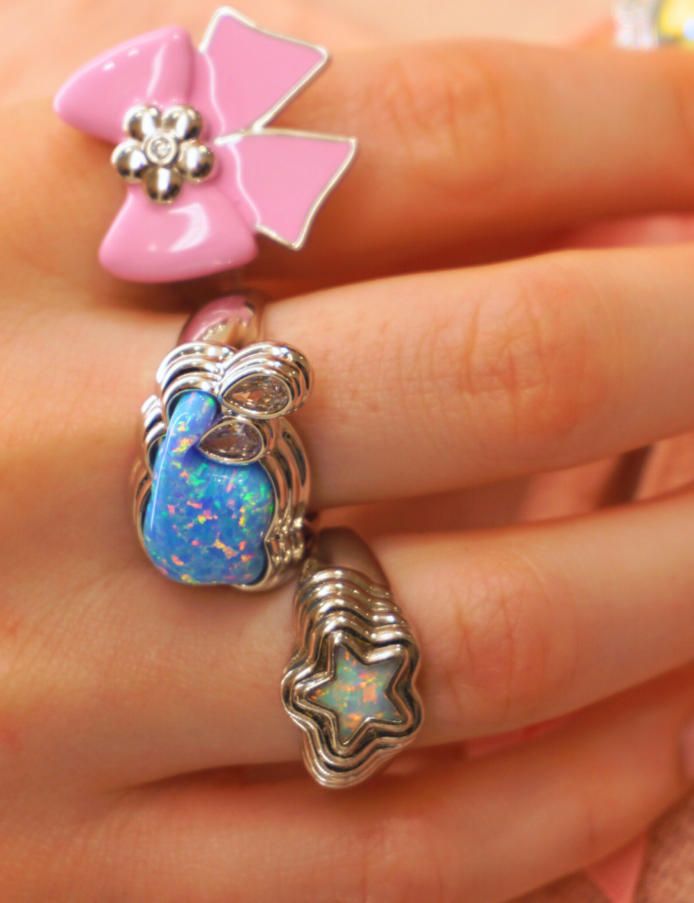 Starstruck Opal Ring Silver
