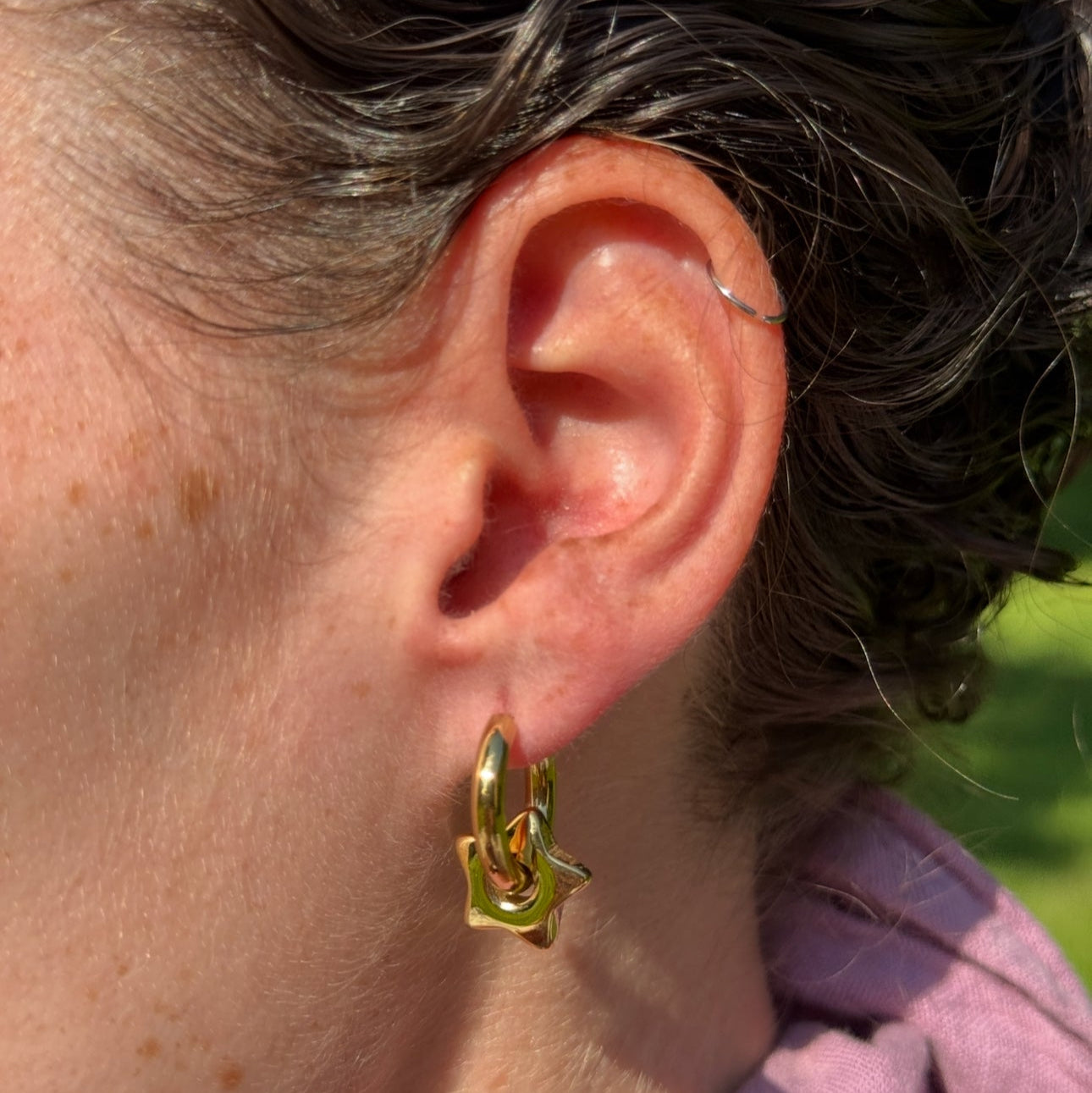 Starlit Hoops Gold