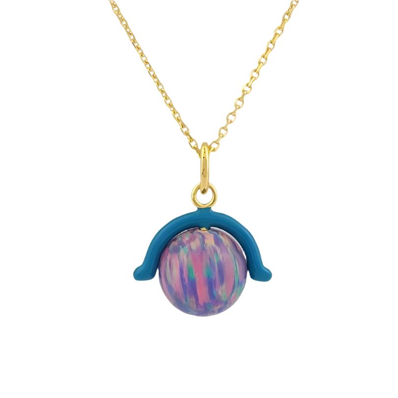Pebbles Purple Opal Necklace