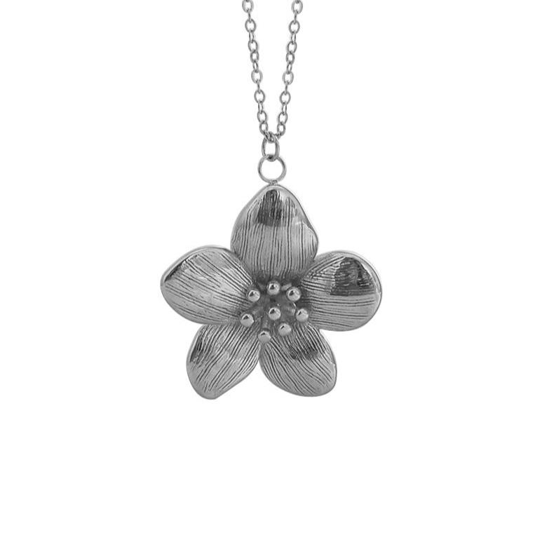 Forget Me Not Necklace Silver