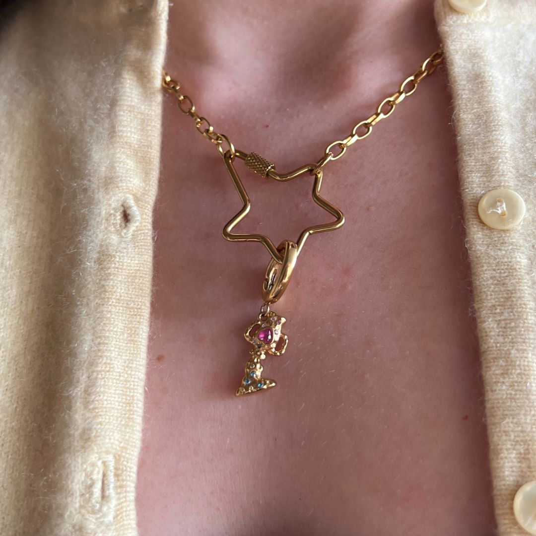 Aquarius Charm Gold