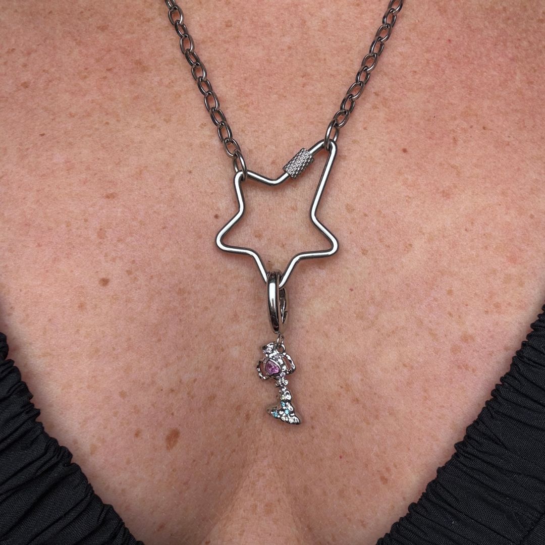 Aquarius Charm Silver