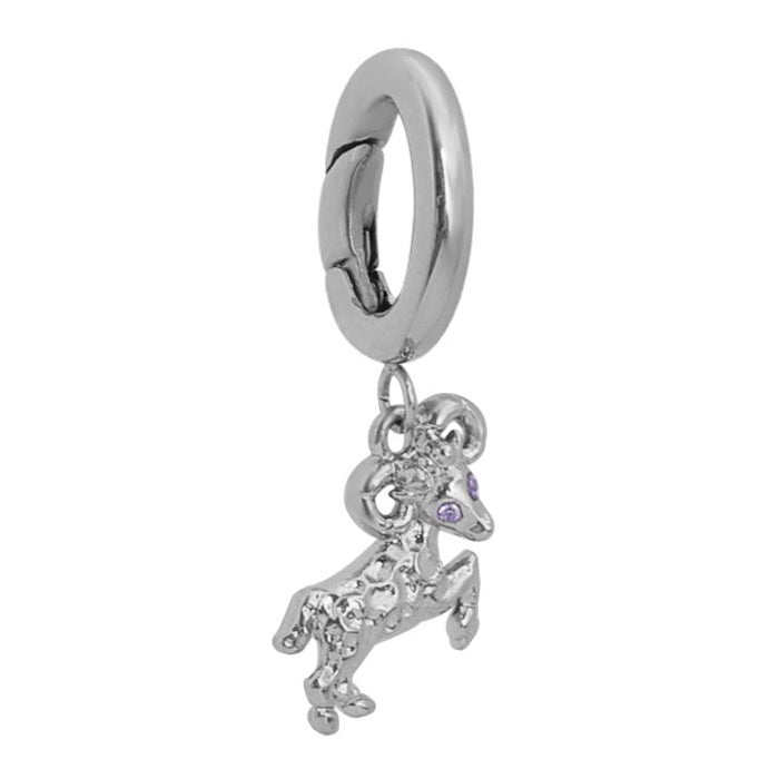 Aries Charm Silver