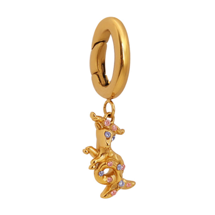 Capricorn Charm Gold