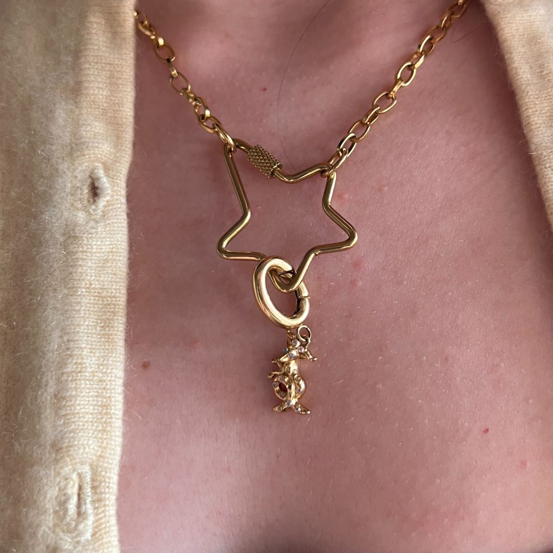 Capricorn Charm Gold