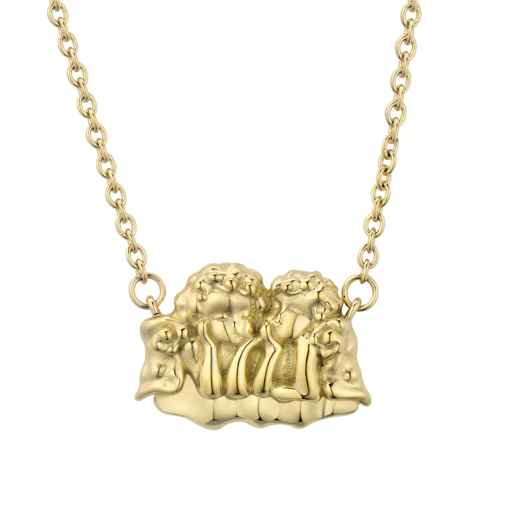 Cherub Necklace Gold
