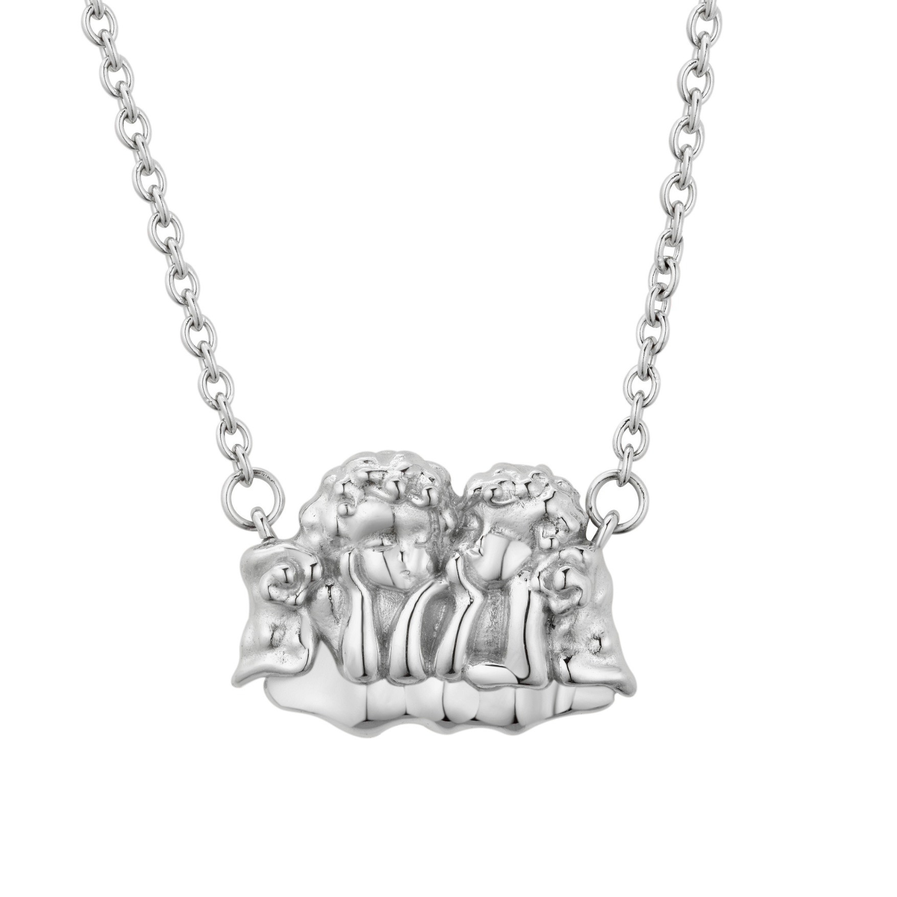 Cherub Necklace Silver