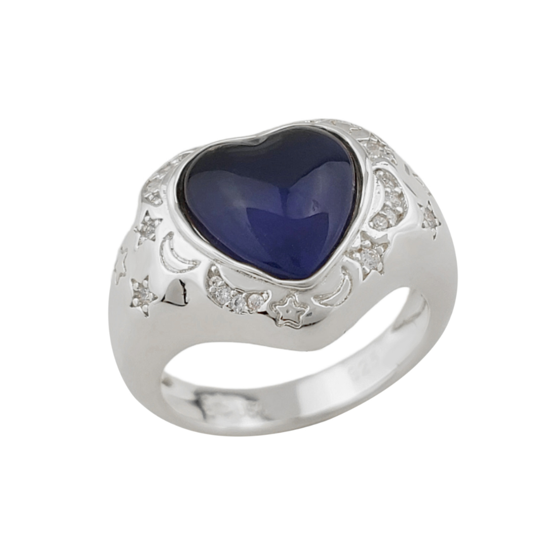 Moody Witch Ring Silver