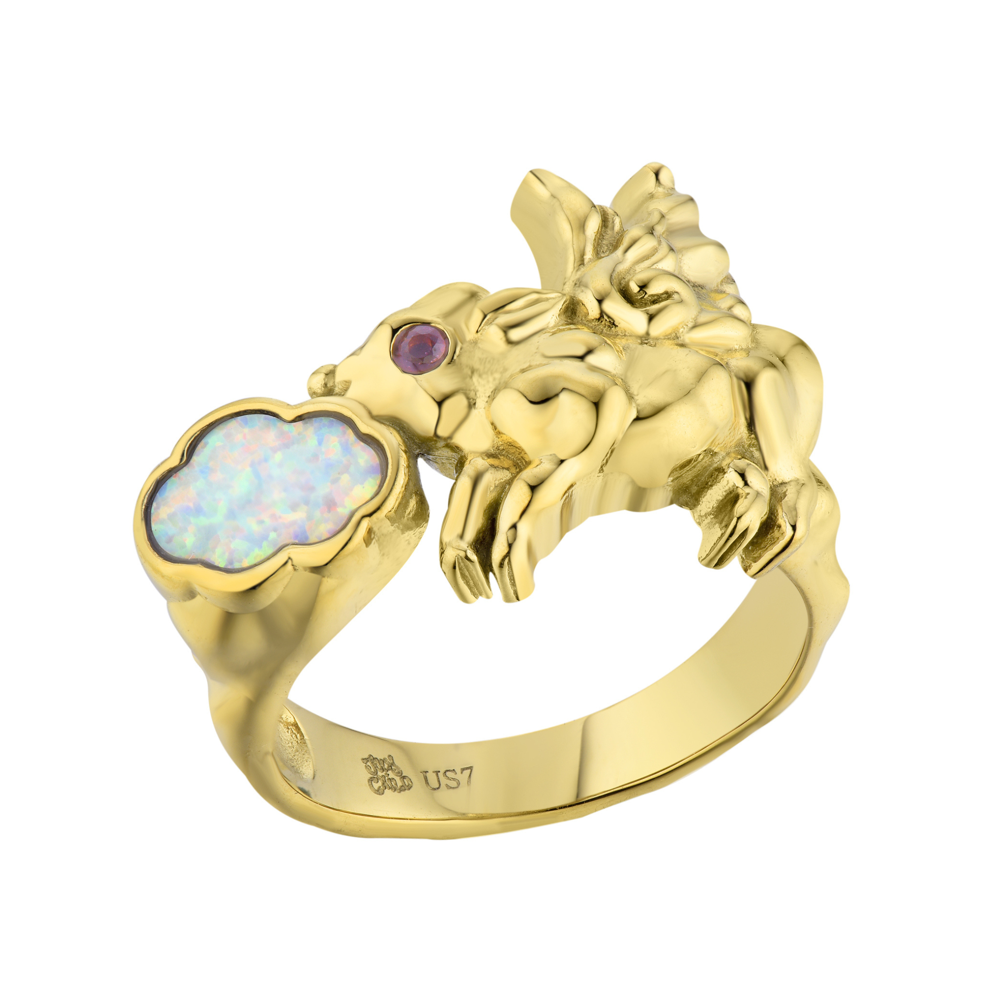 Pigs Can't Fly Ring Gold