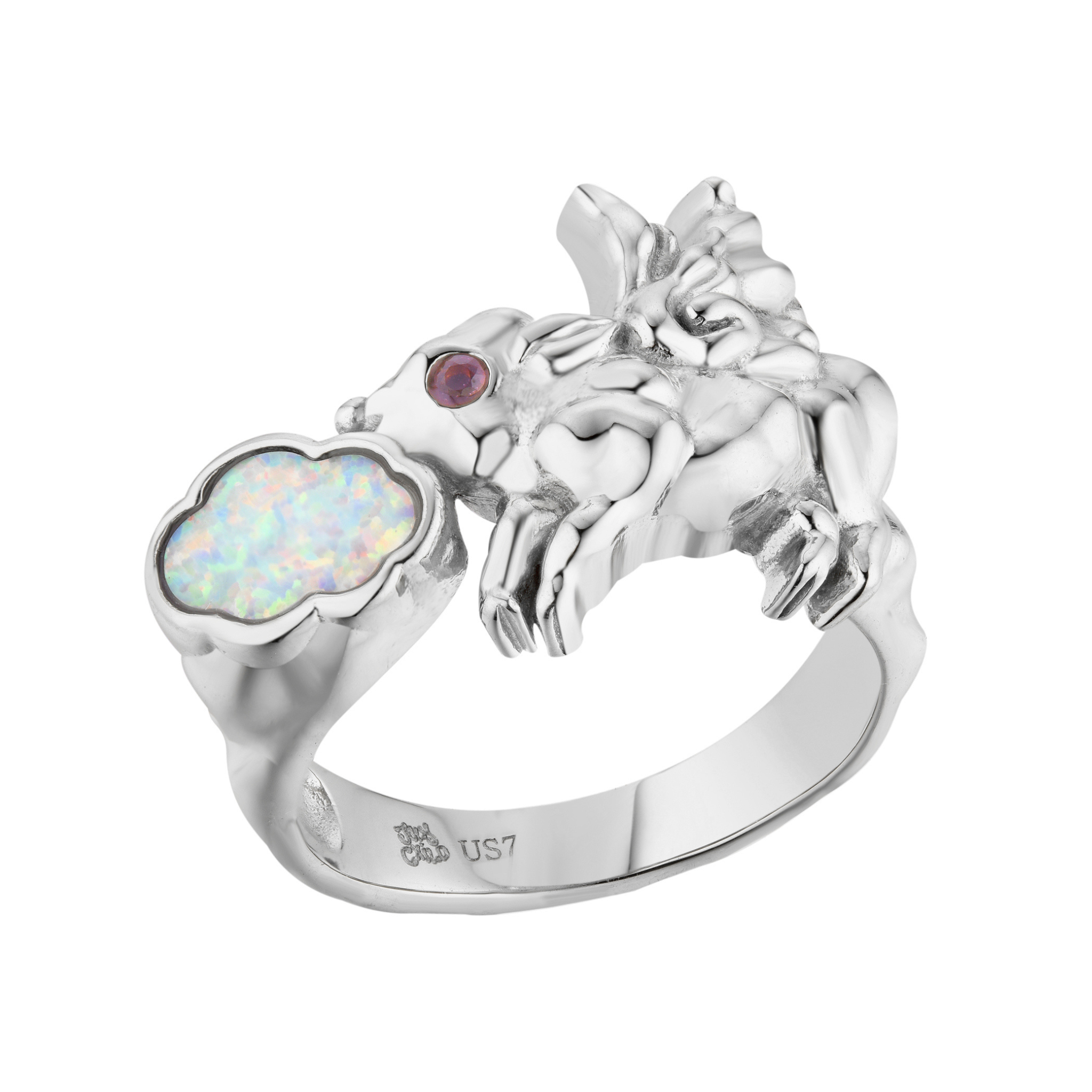 Pigs Can't Fly Ring Silver
