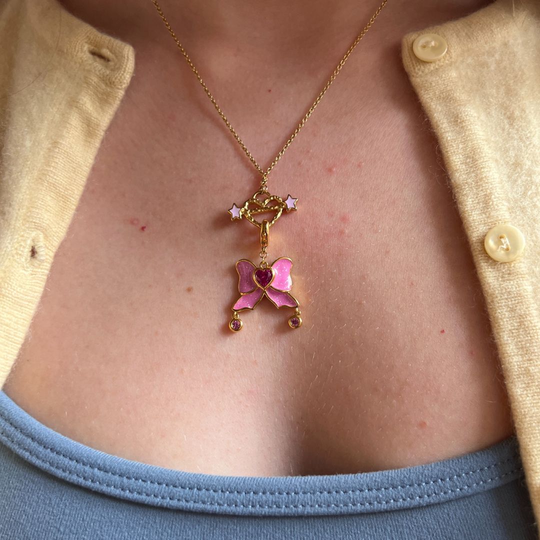 Put A Bow On It Charm Gold