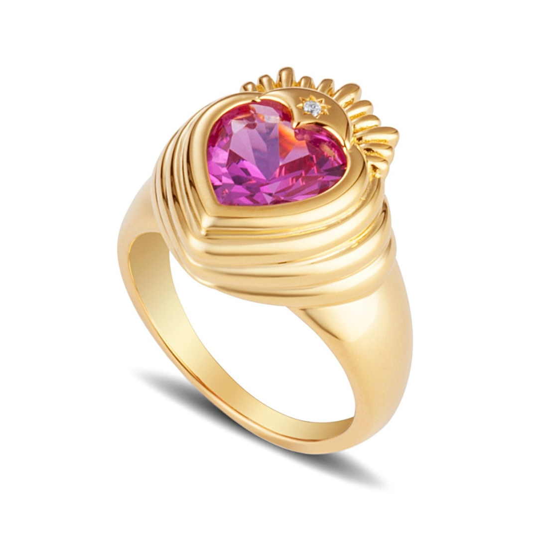 Queen of Hearts Ring Gold