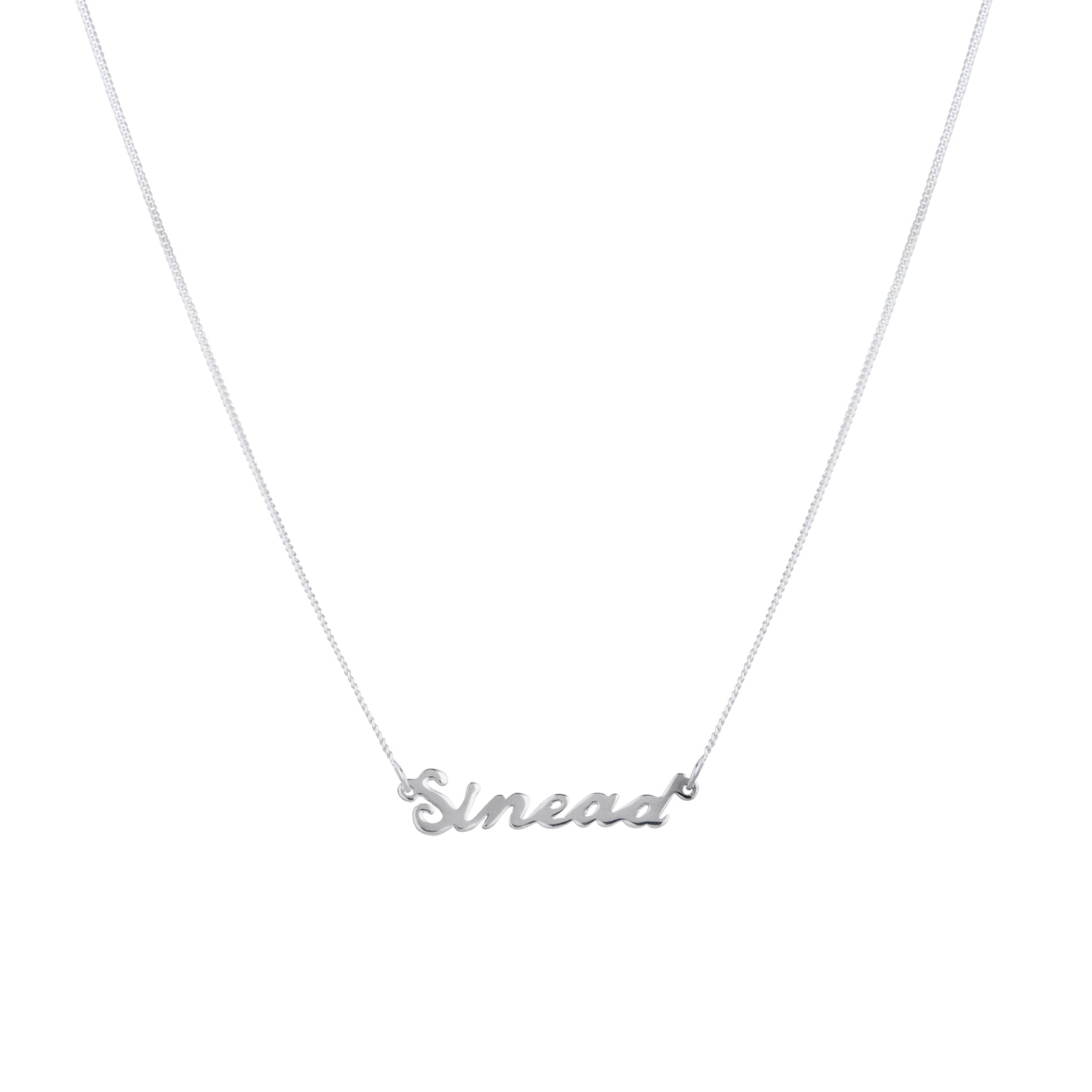 Script Custom Nameplate Silver