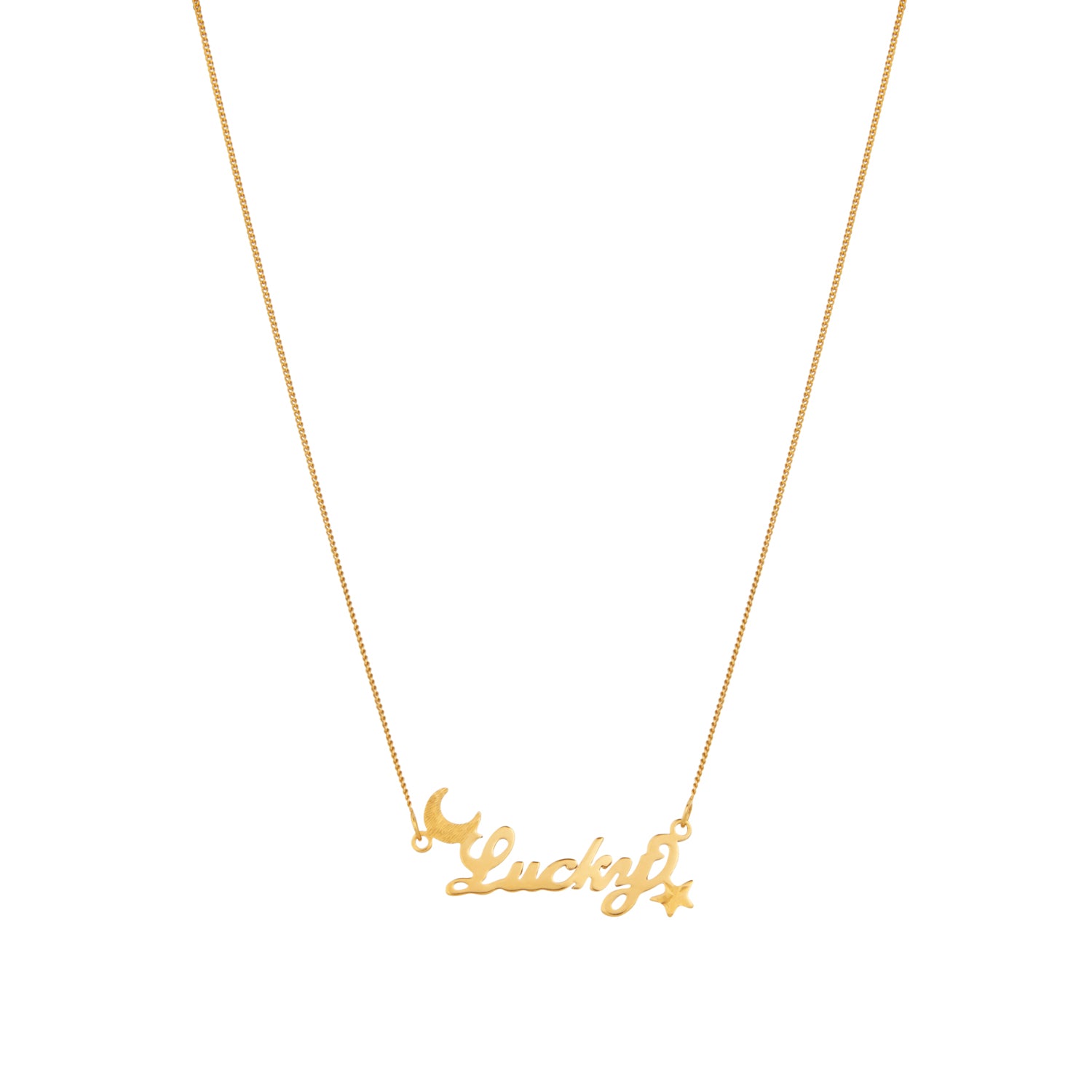 Celestial Custom Nameplate Gold