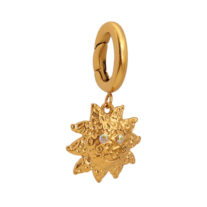 Sunny Side Up Charm Gold