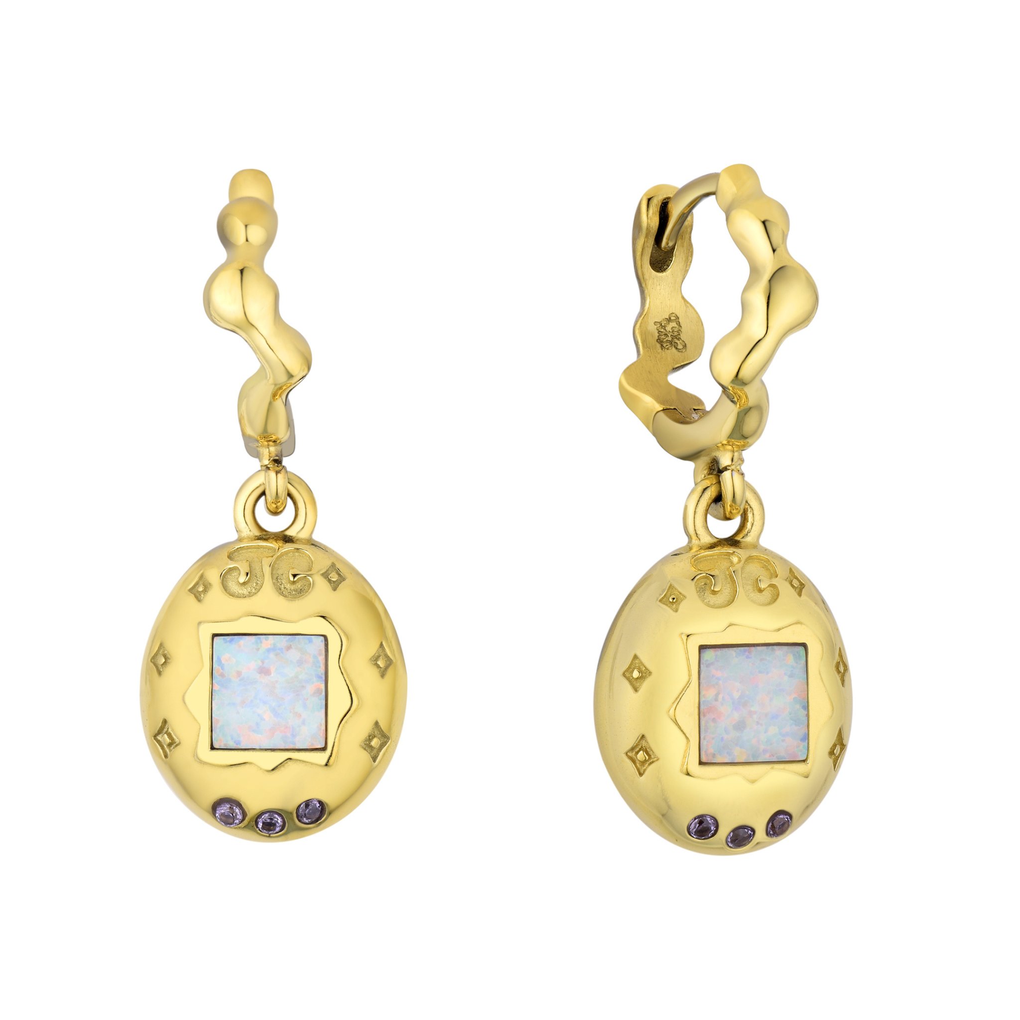 Tamagotchii Earring Gold