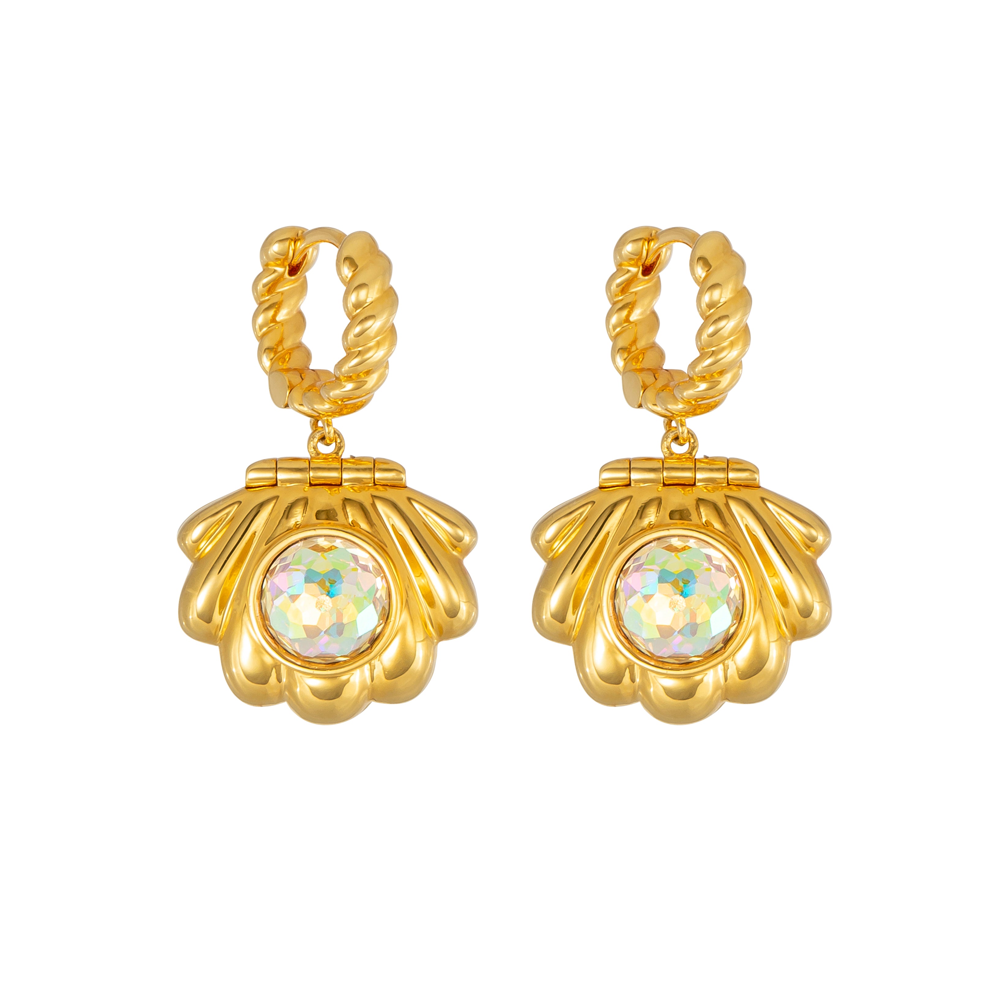 Mermaid Locket Earrings (Pre Order)