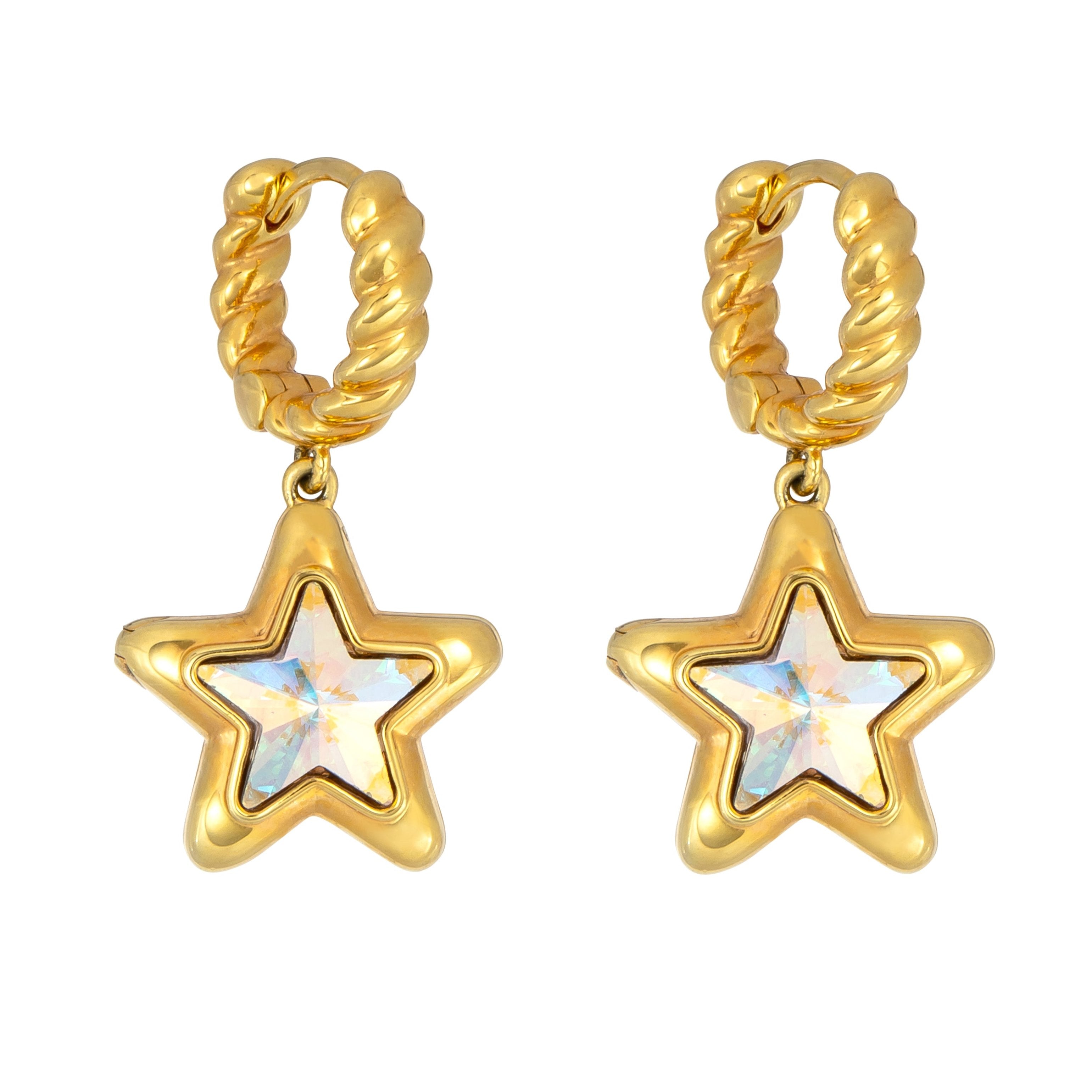 Starburst Locket Earrings