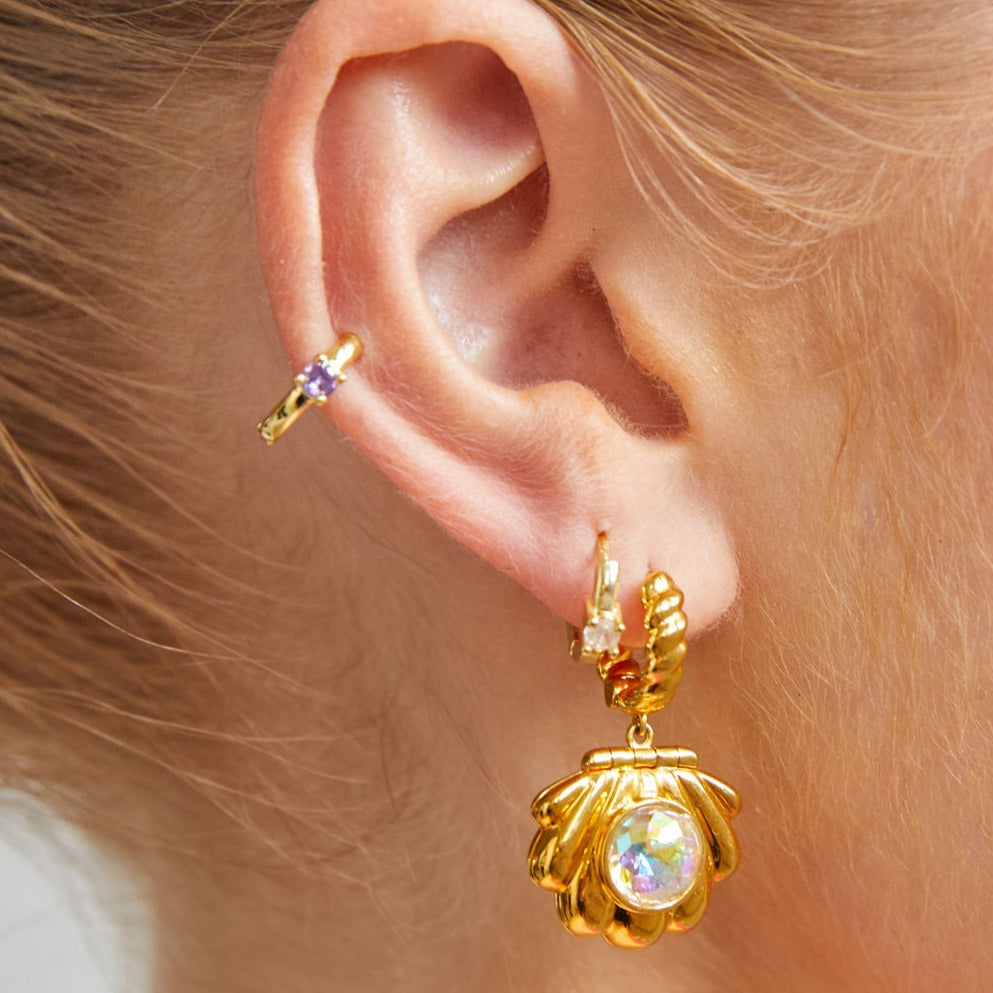 Mermaid Locket Earrings