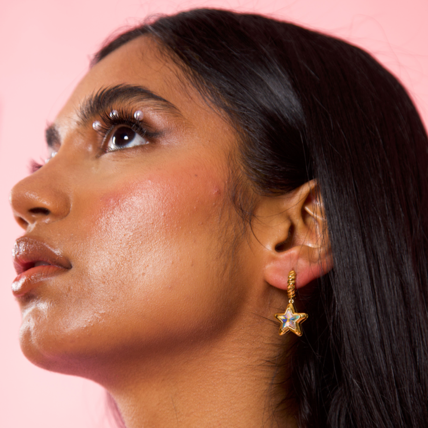 Starburst Locket Earrings (Pre Order)
