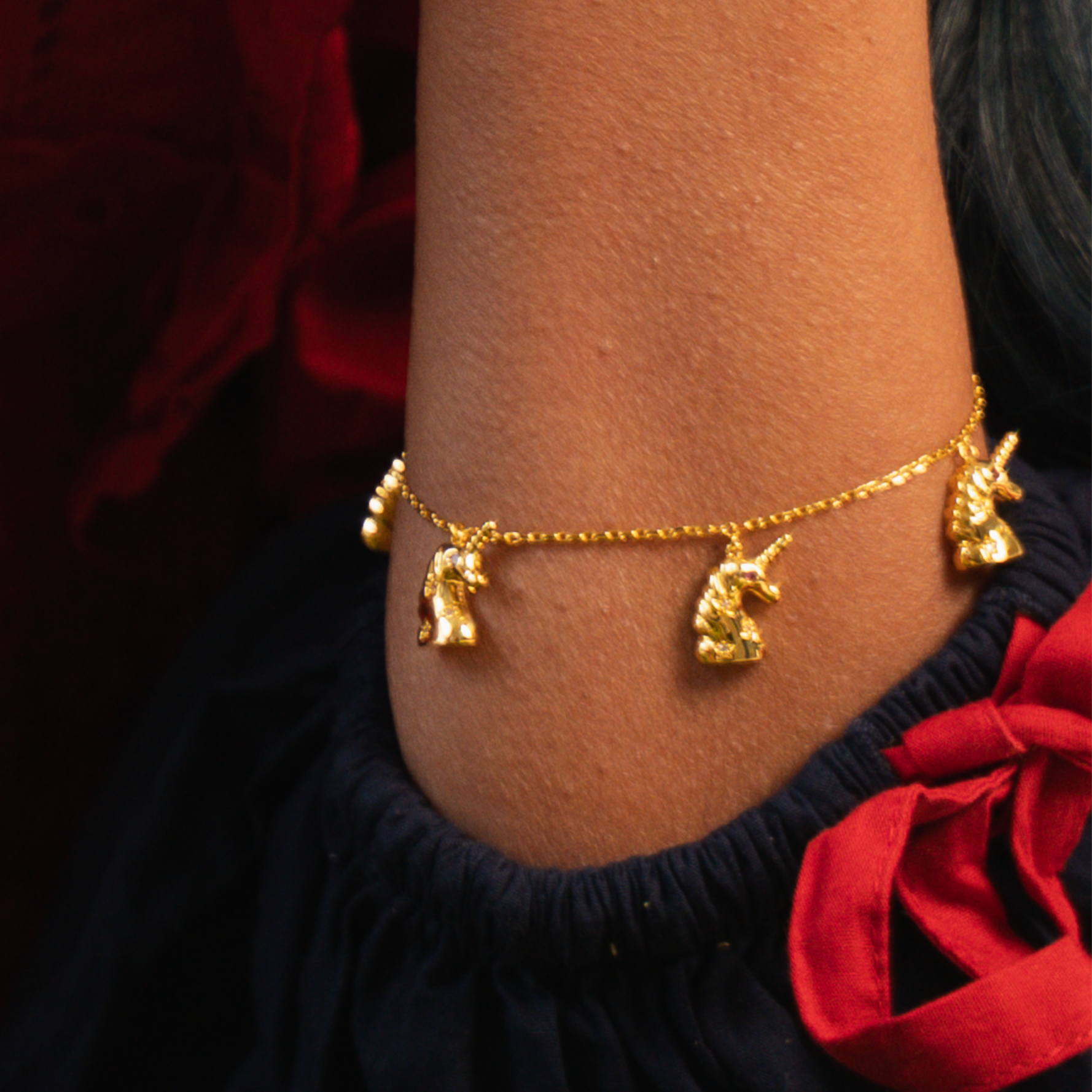Funfair Unicorn Bracelet Gold