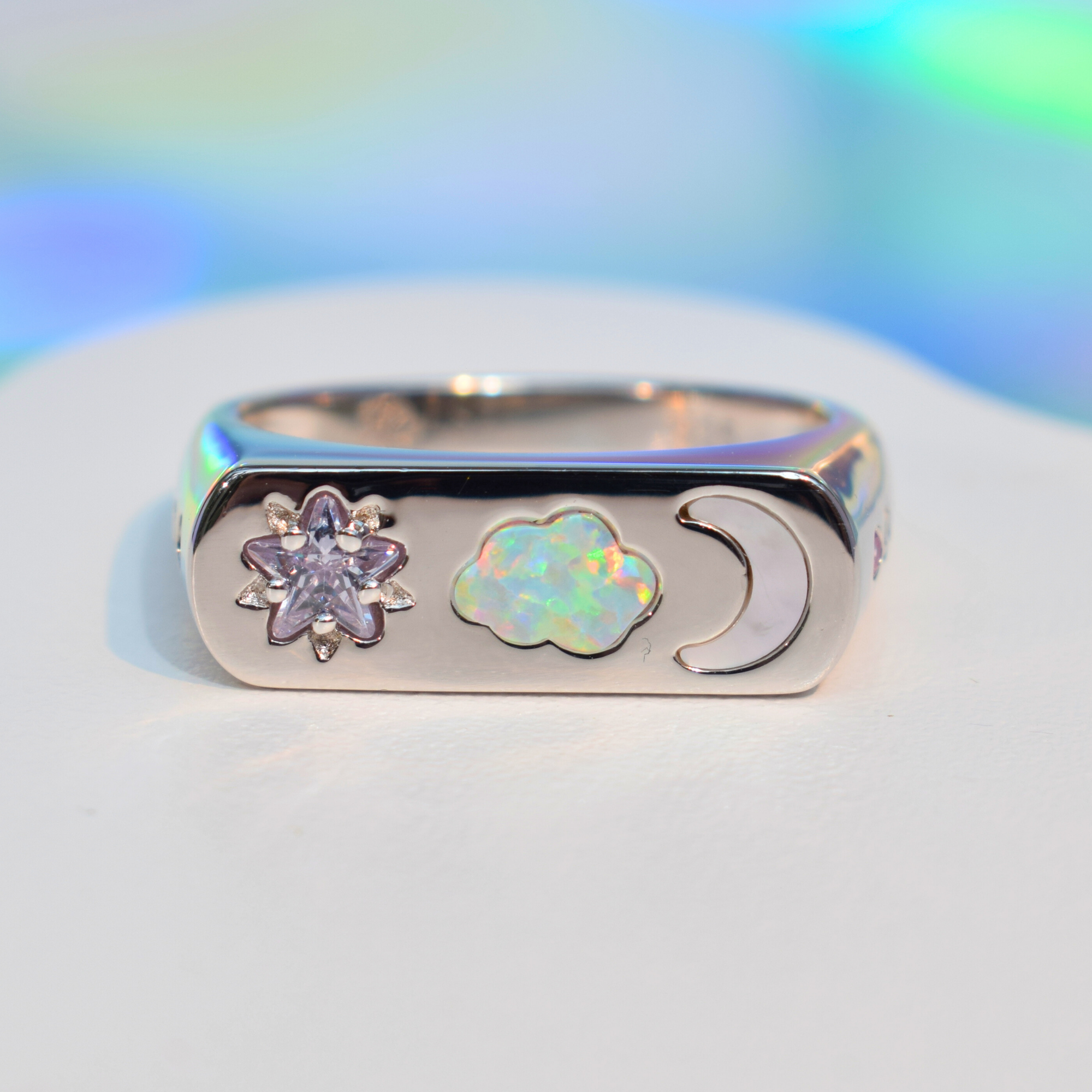 Starry Sky Ring Silver