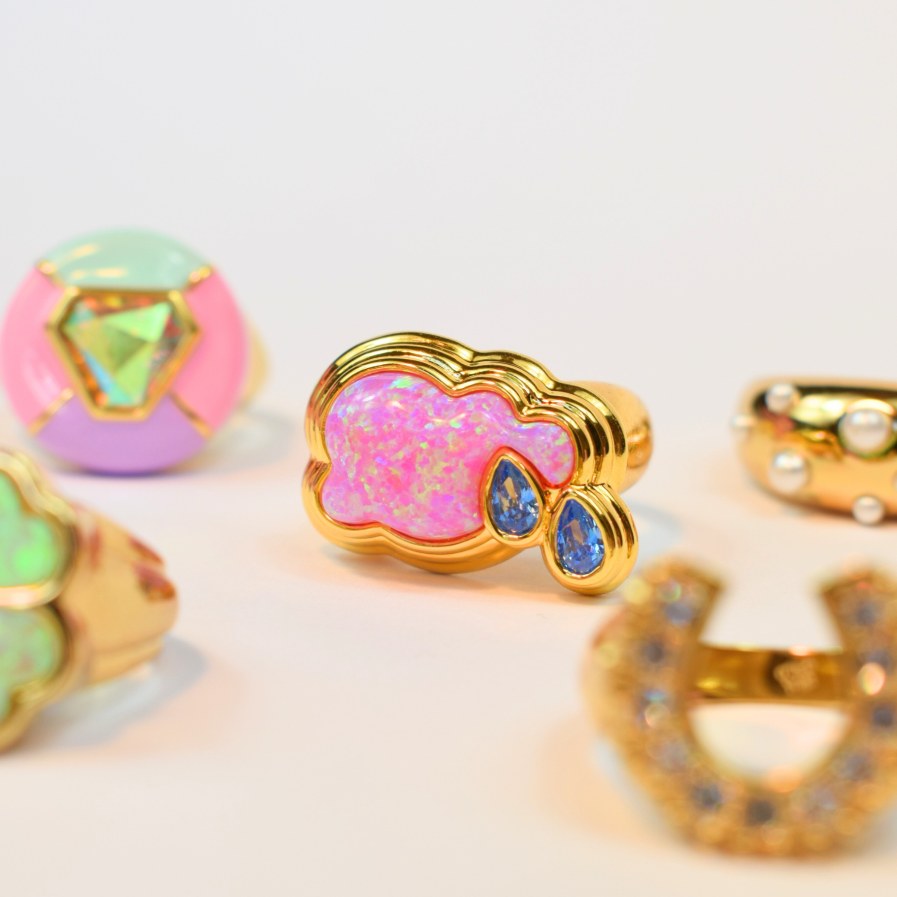 Cry Me a River Pink Opal Ring