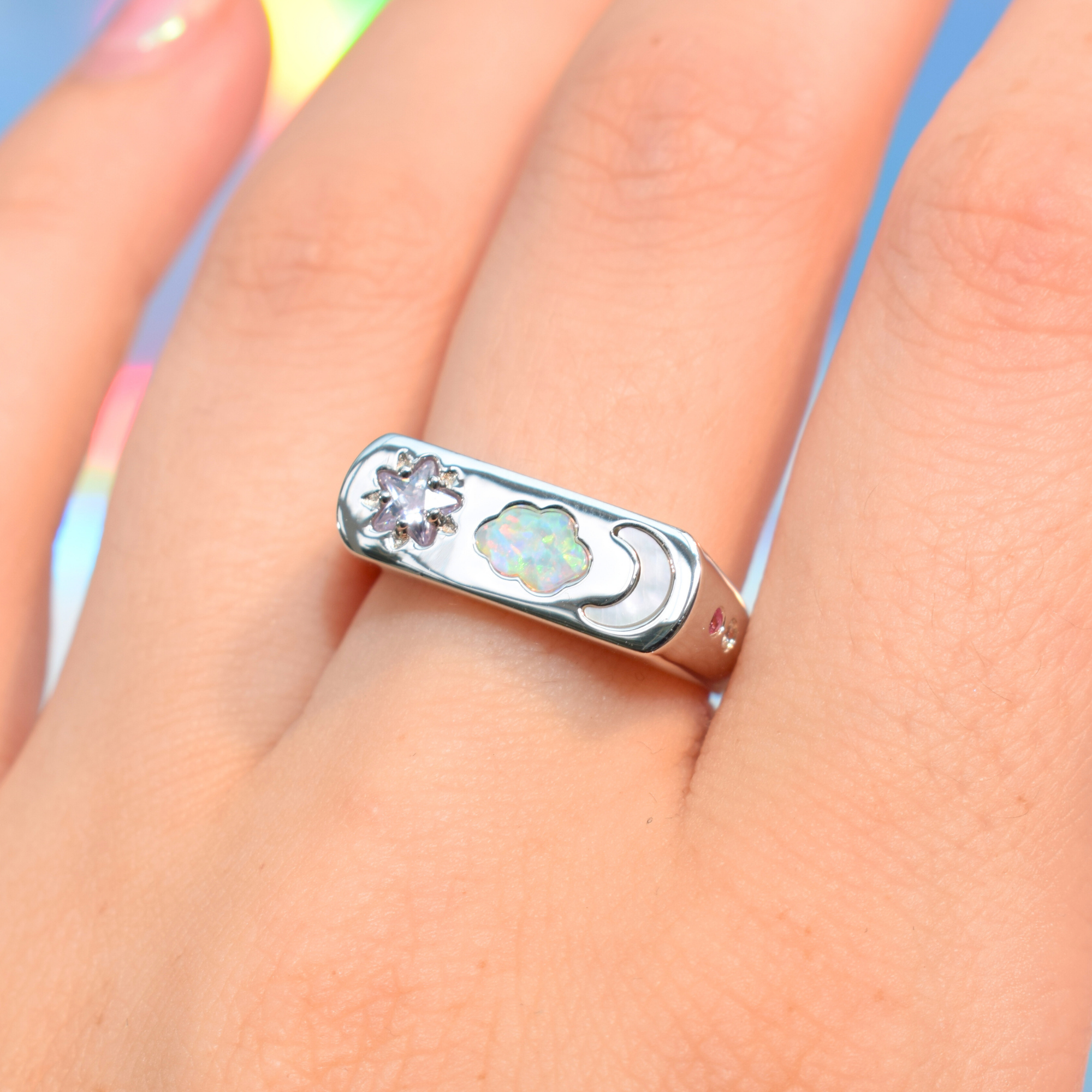 Starry Sky Ring Silver