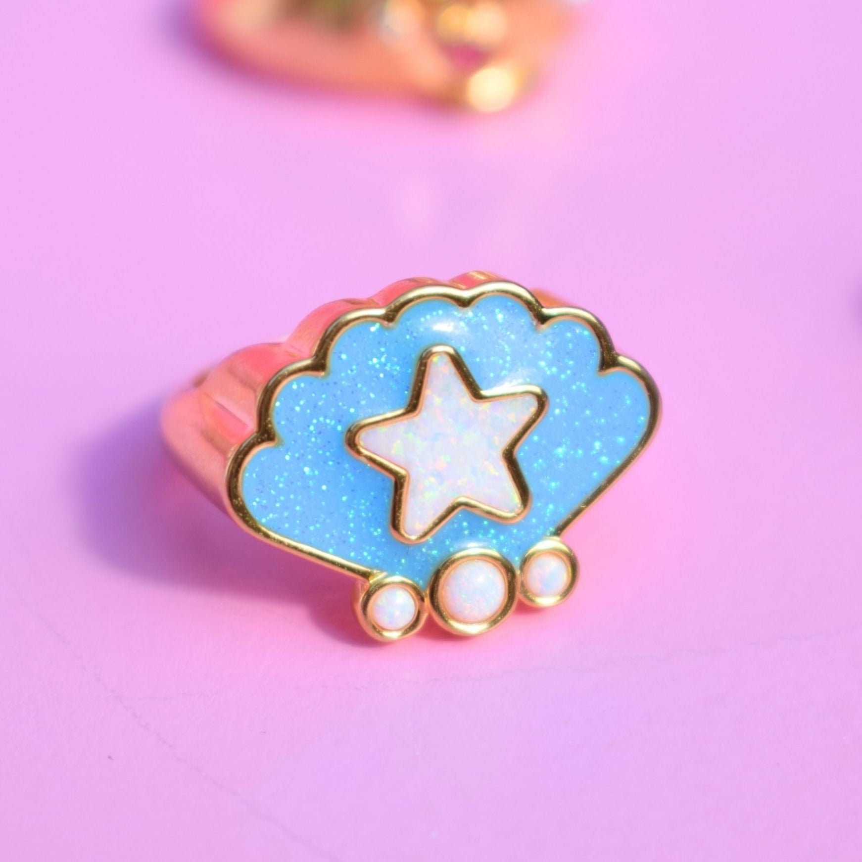 Blue Sea Star Ring