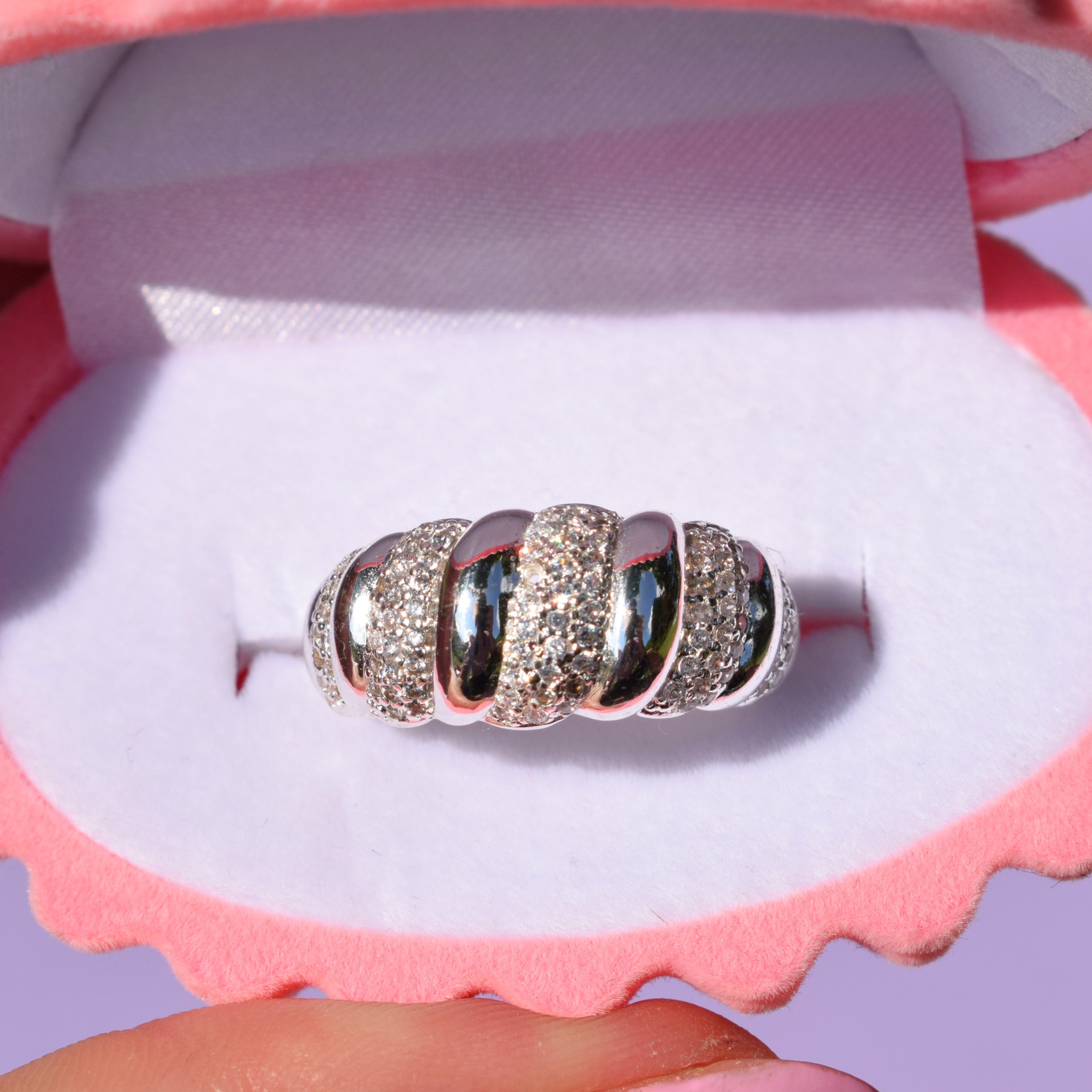 Croissant Ring Silver