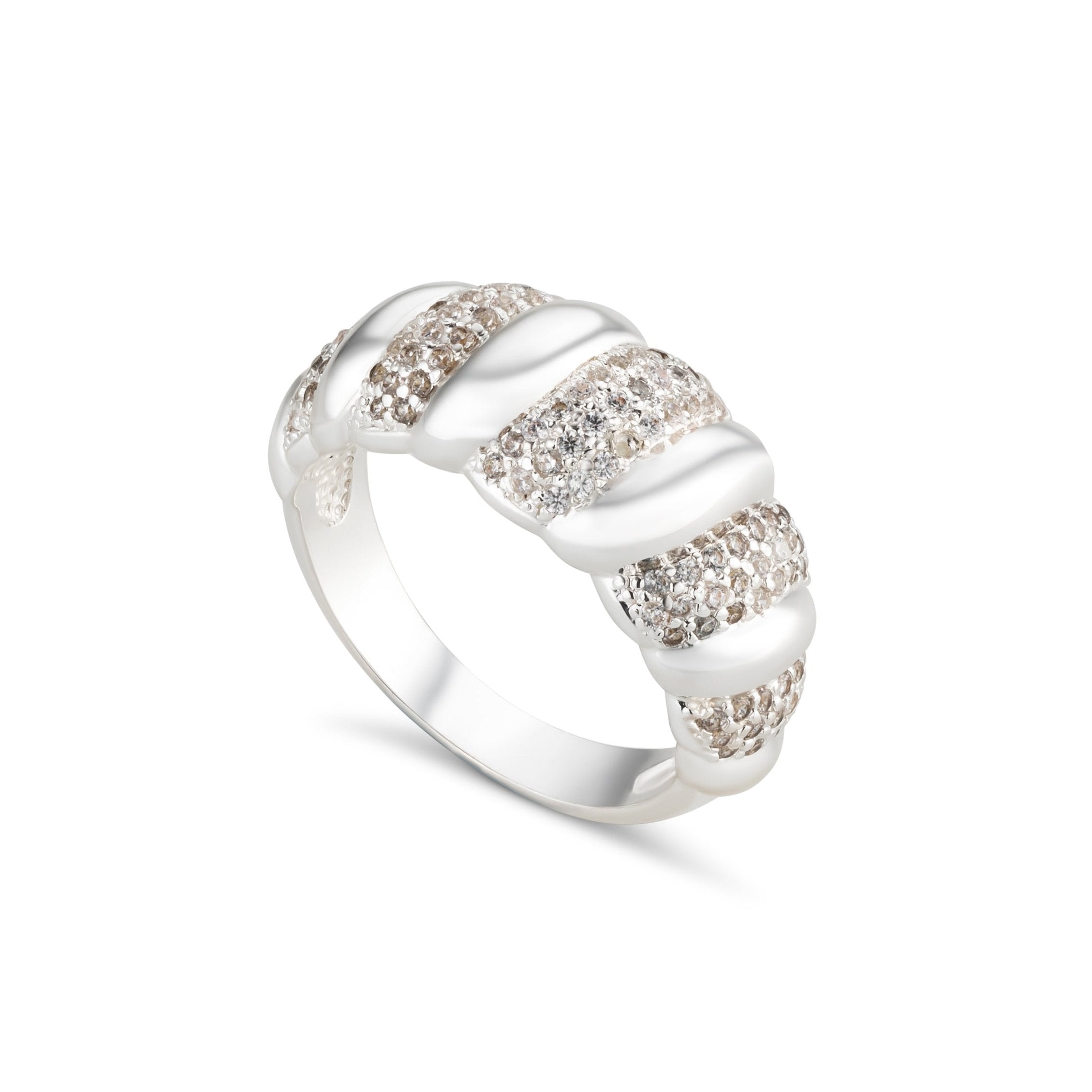 Croissant Ring Silver