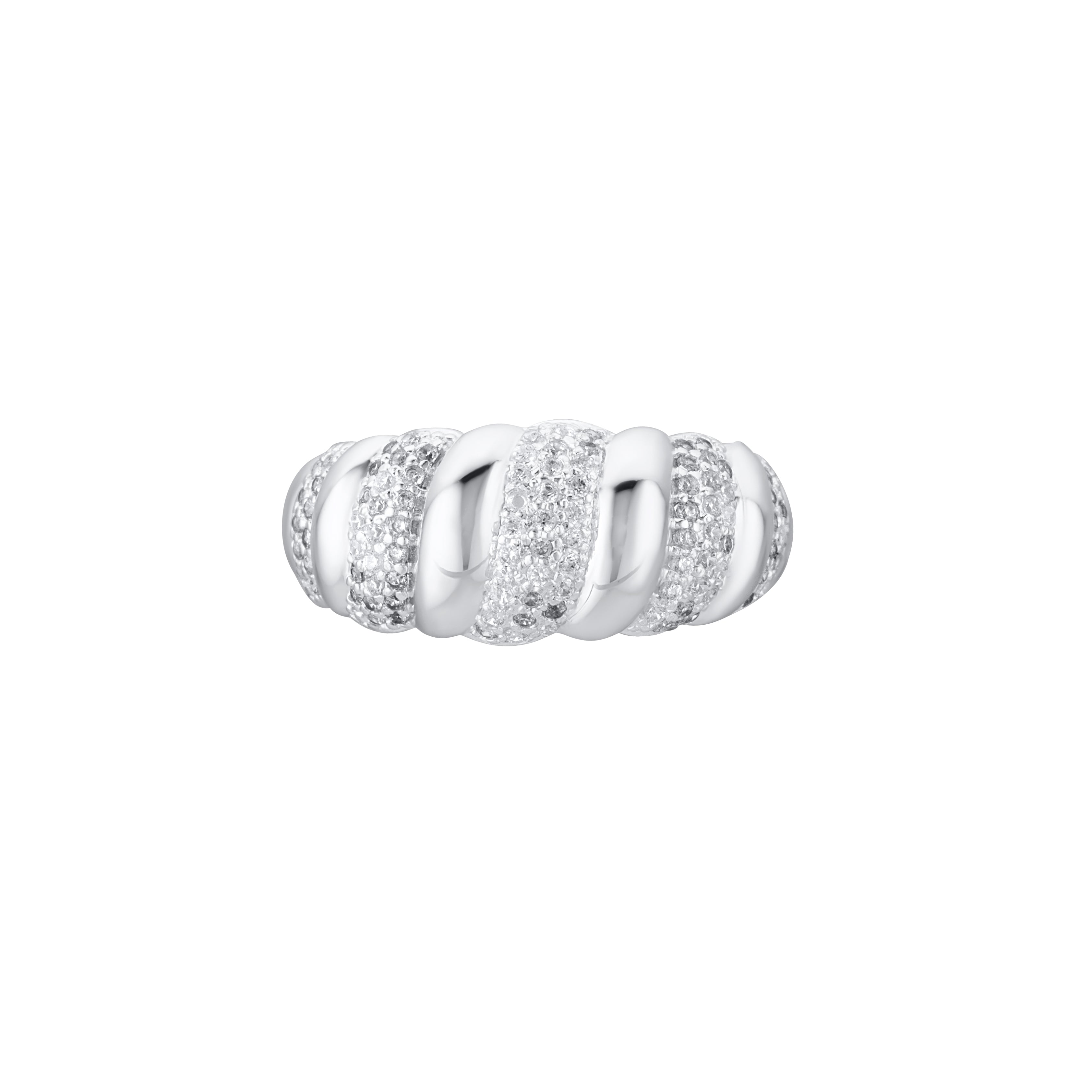 Croissant Ring Silver