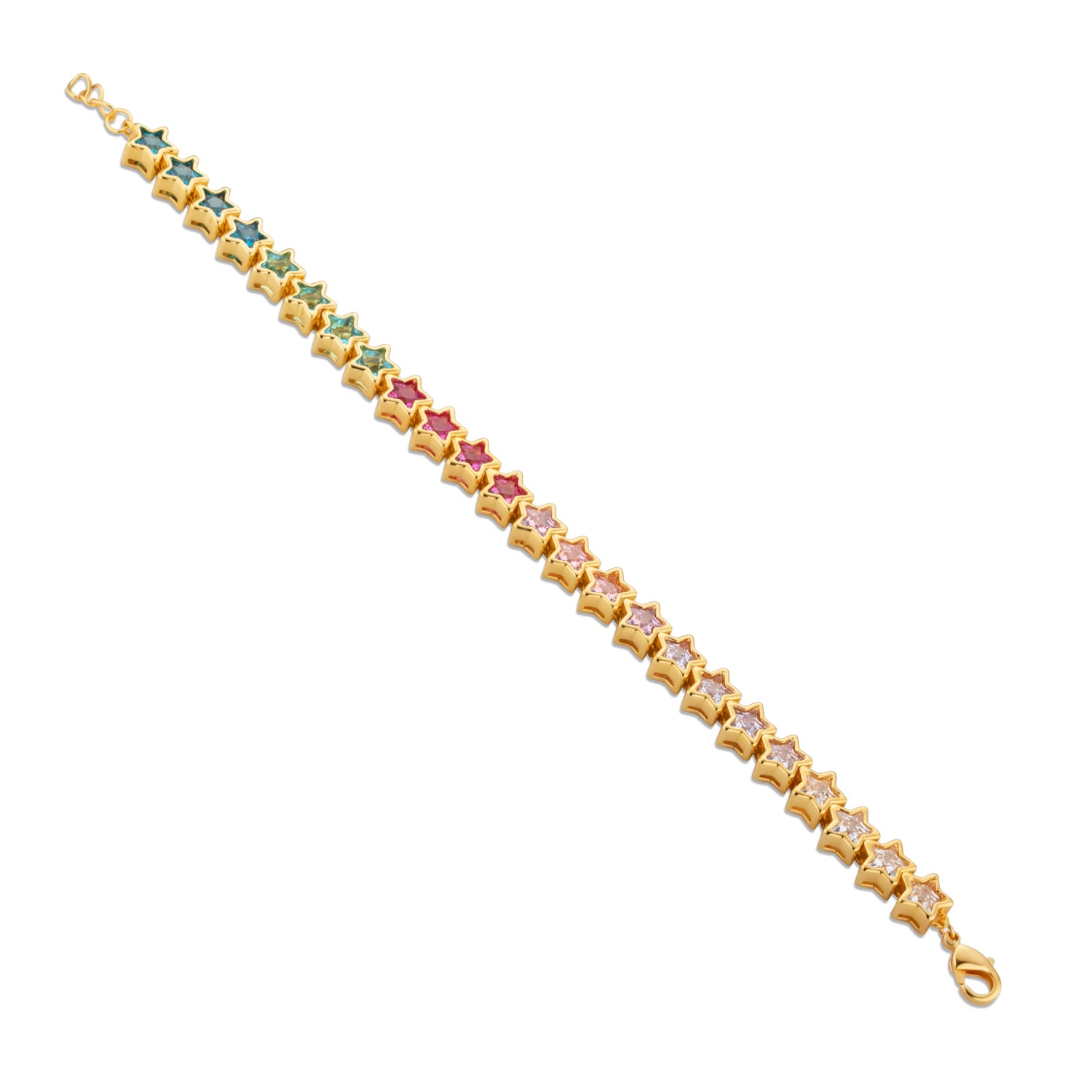 Aura Rainbow Star Tennis Bracelets