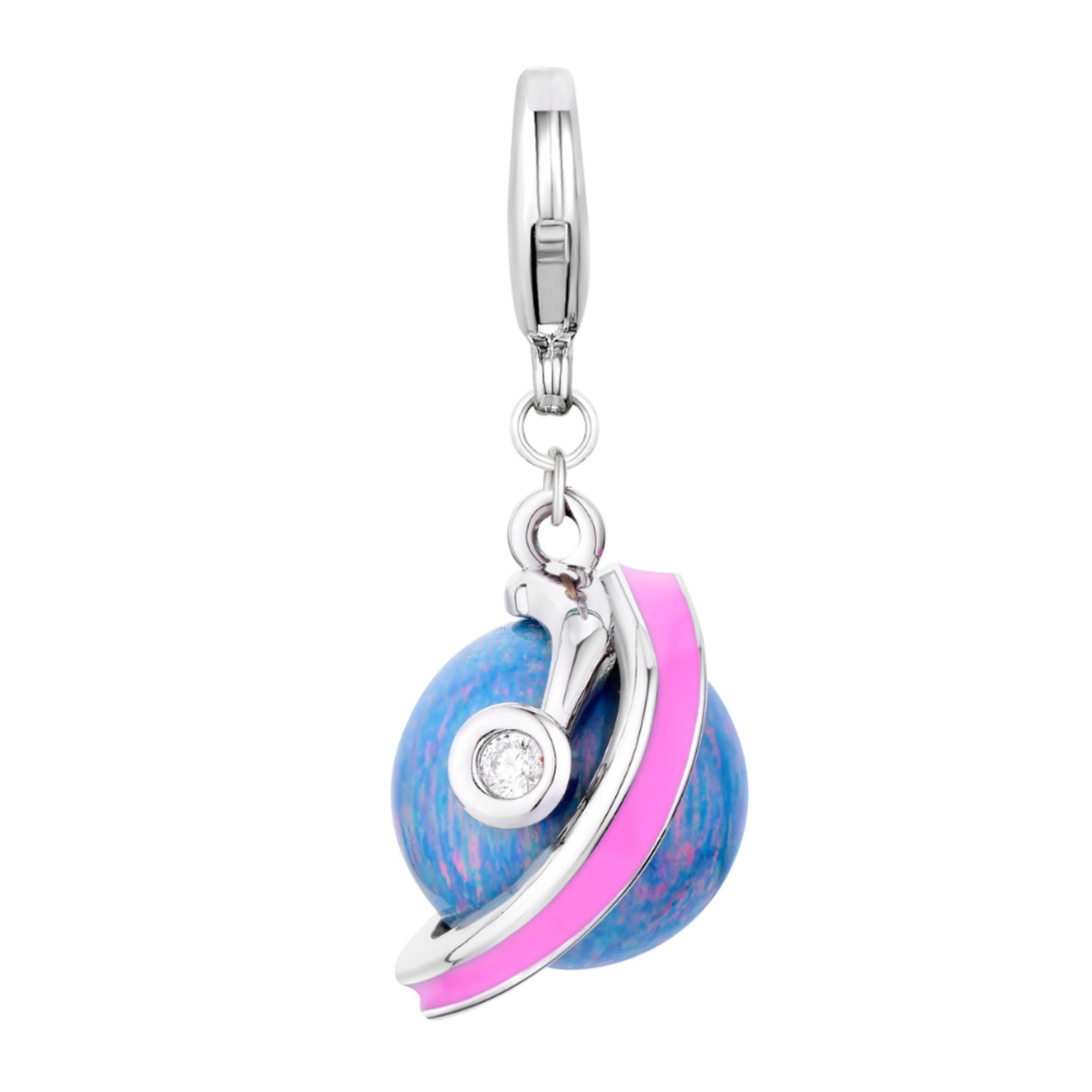 Saturn Returns Charm Silver