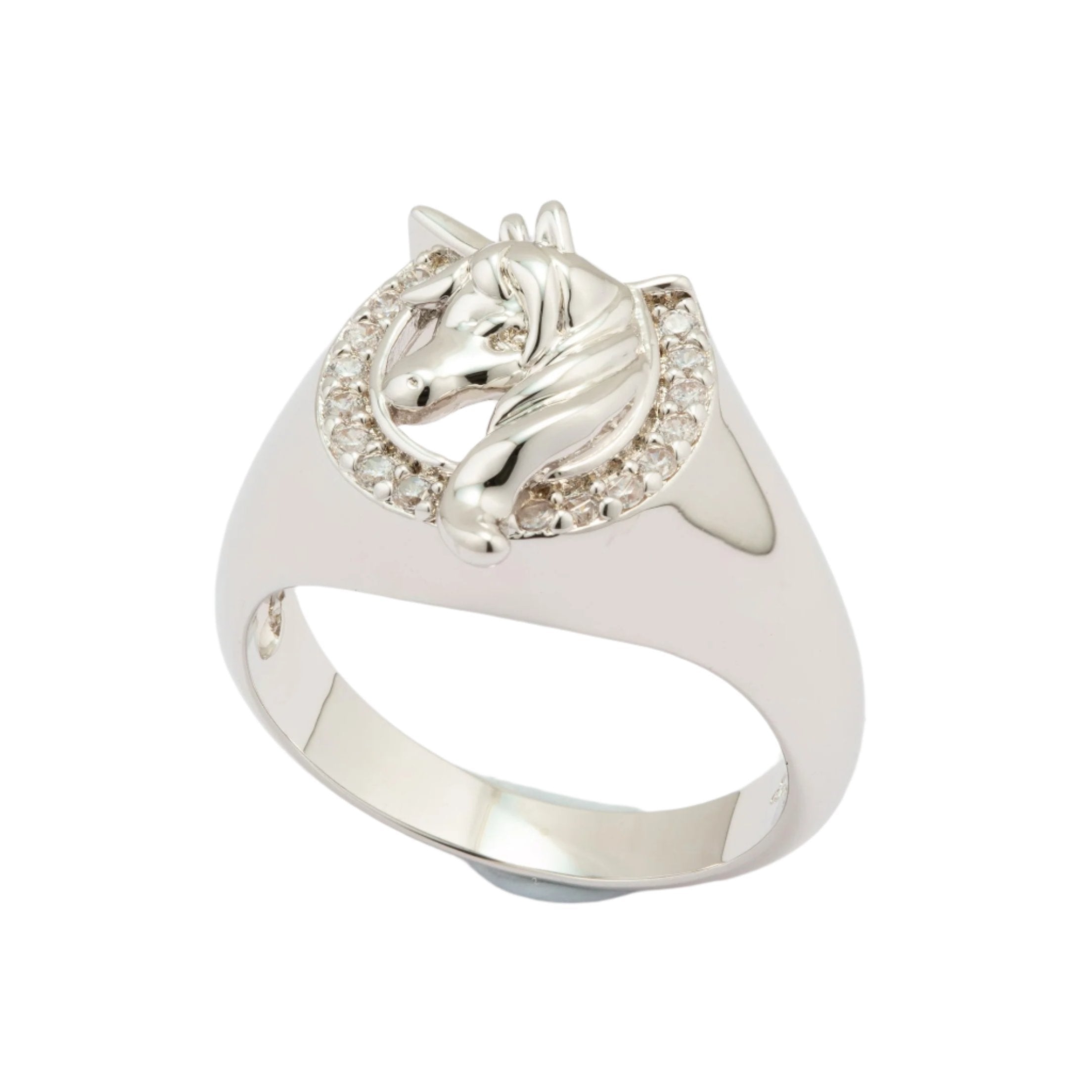 Unicorn Bow Ring Silver