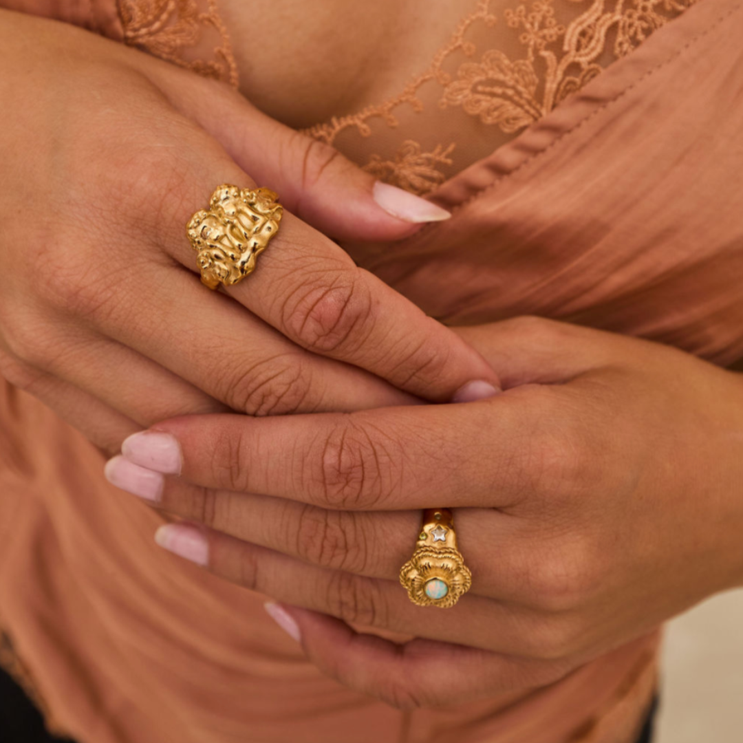 In Bloom Flower Ring Gold