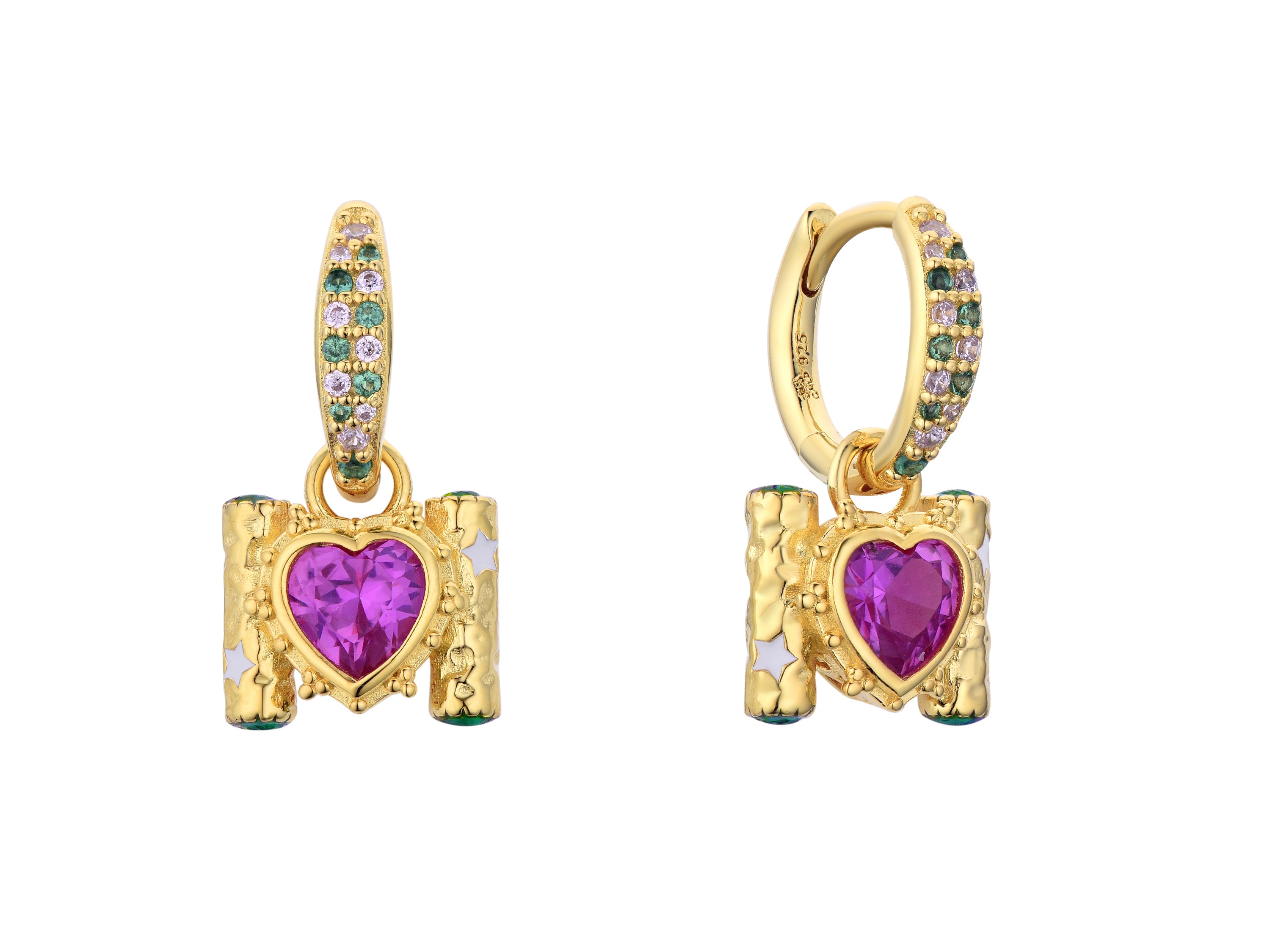 Pillar of Love Earrings Gold