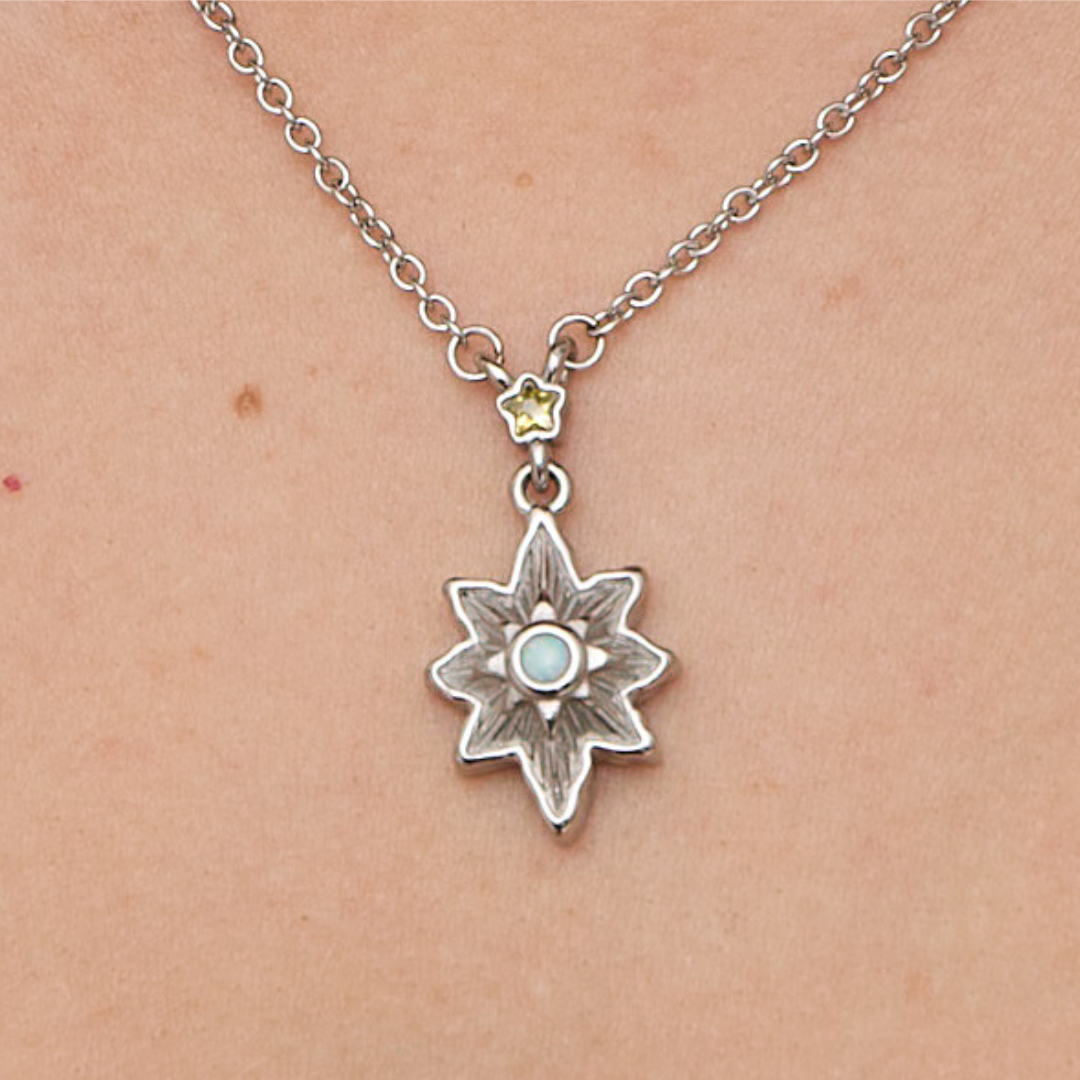 North Star Necklace Silver