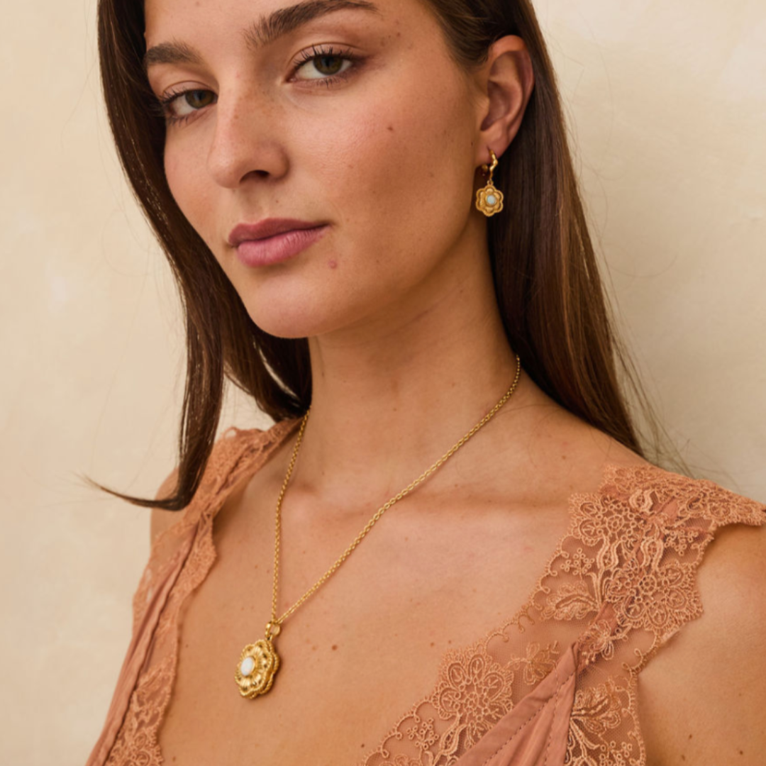 In Bloom Locket Necklace Gold