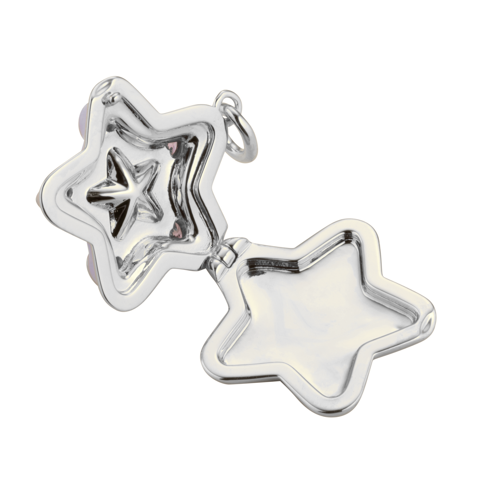 Starlight Locket Necklace Silver