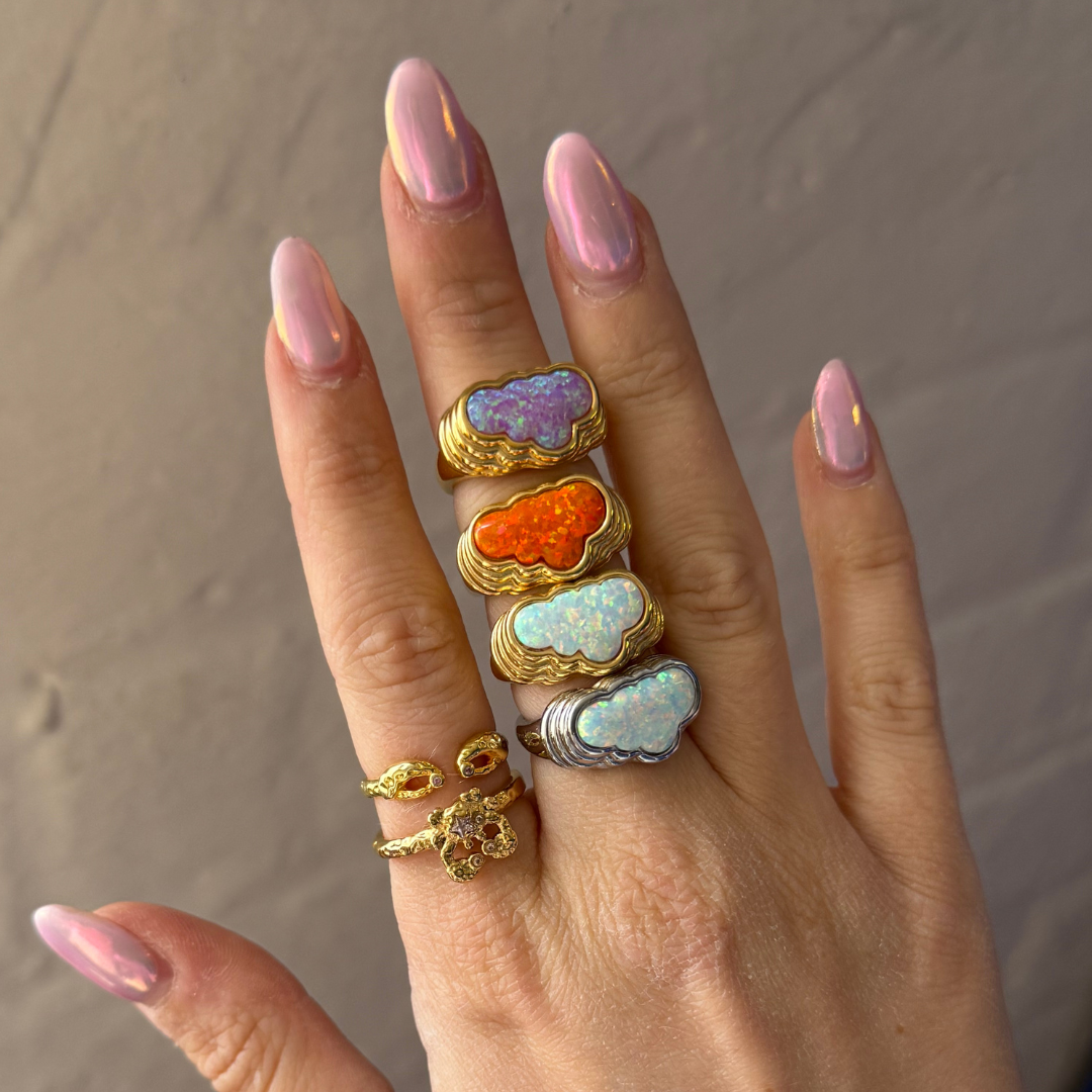 Cancer Ring Gold